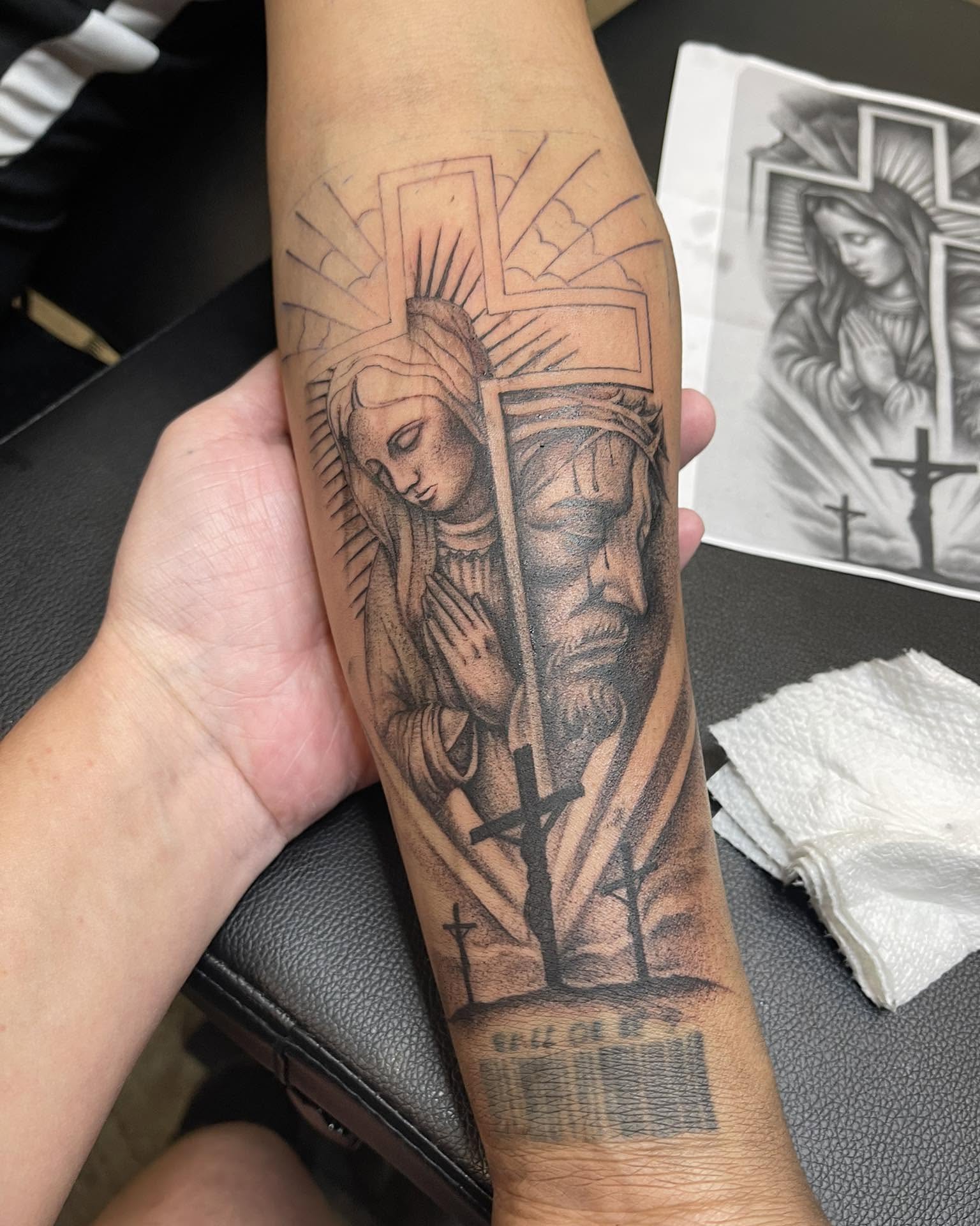 Tattoo by @briankirsch9 — black_and_grey, realism