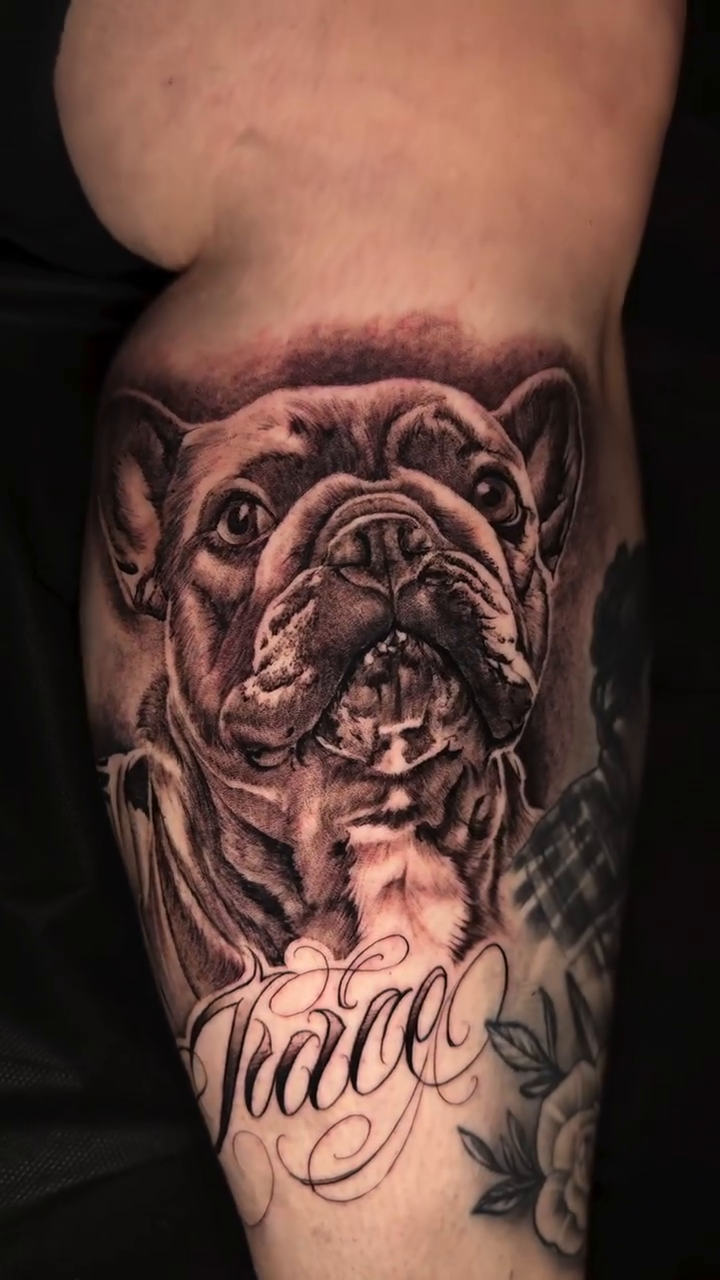 Tattoo by @gabe_luquin — realism, black_and_grey
