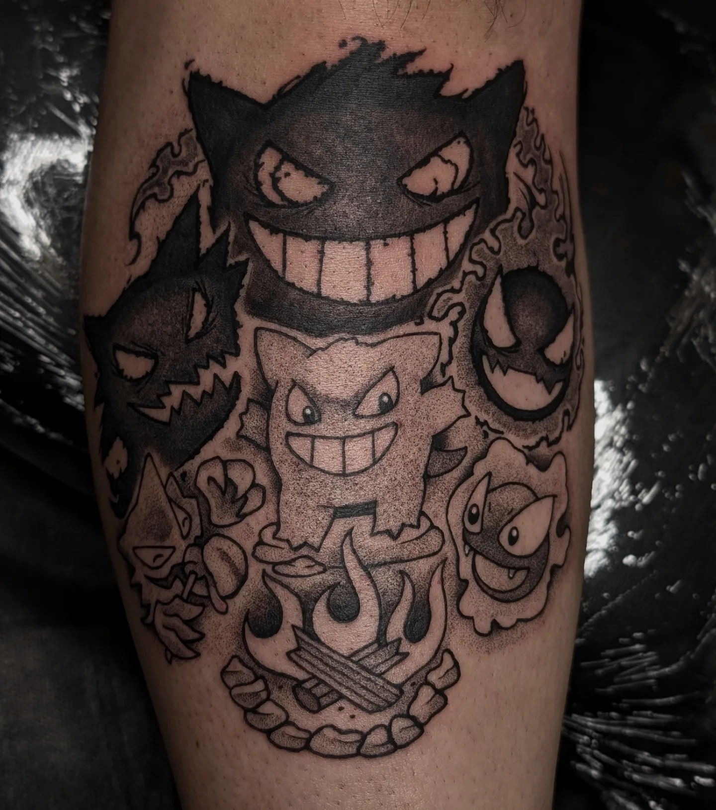 Tattoo by @matchashojo — black_and_grey