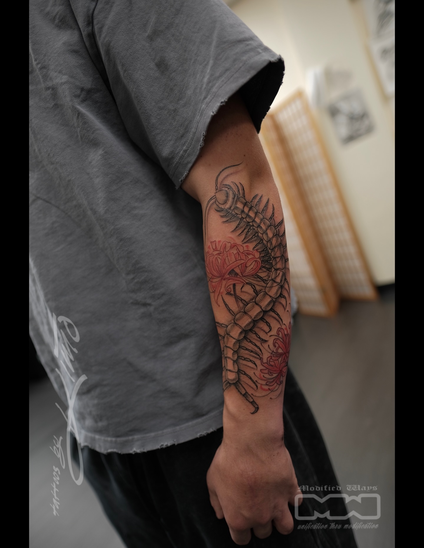 Pineapple japanese irezumi tattoo on the forearm by Kansas City tattoo artist