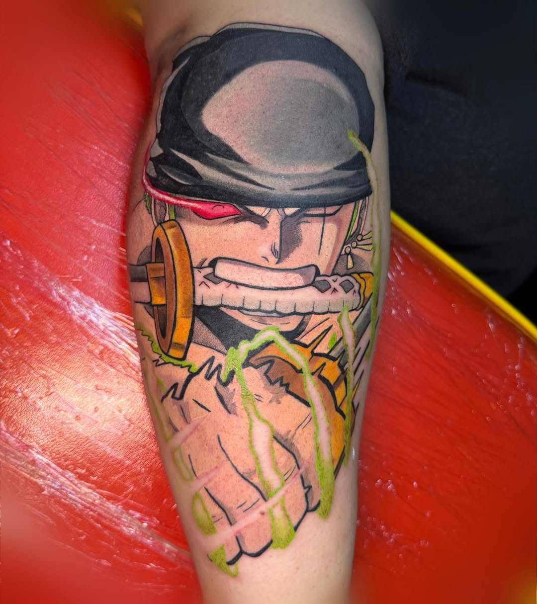 Tattoo by @damnros — anime, new_school