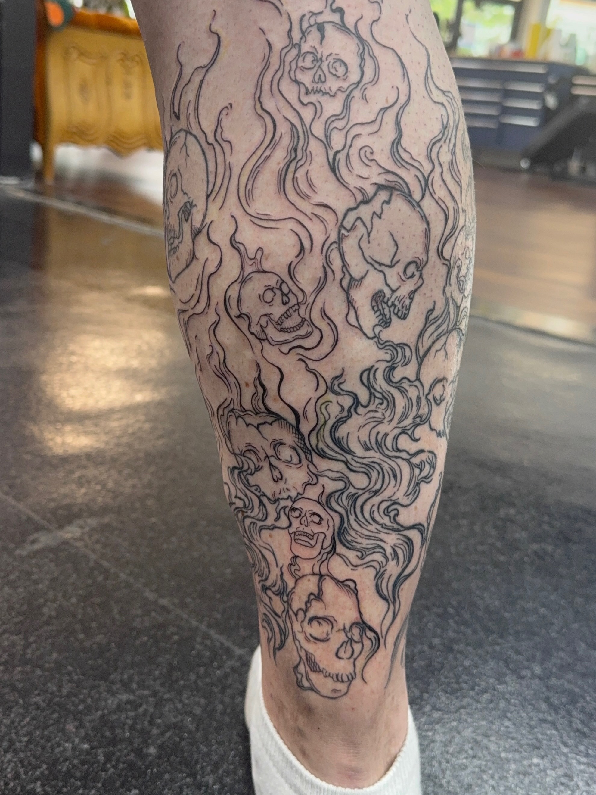 Tattoo by @toots_tattoos β black_and_grey