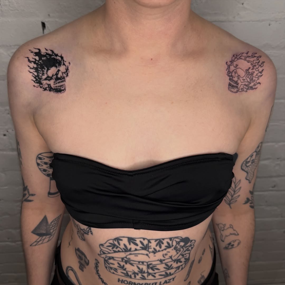 Tattoo by @kathrills — black_and_grey