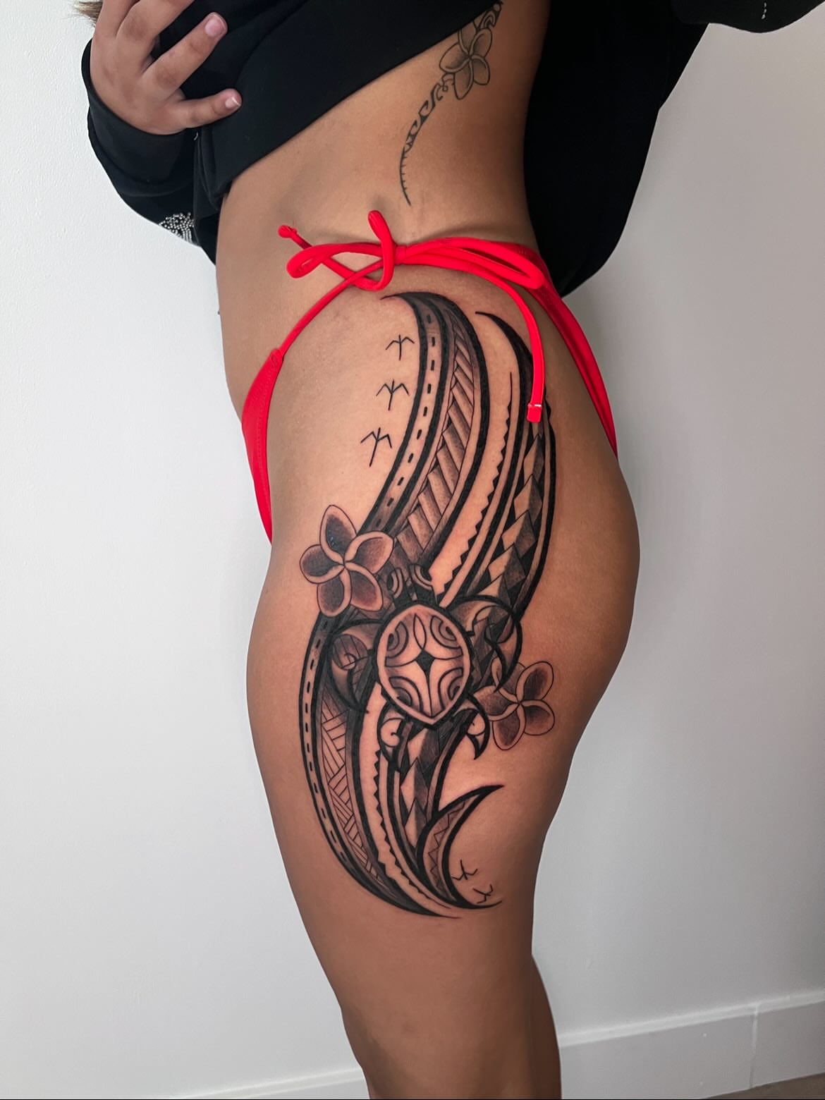Tribal mask tribal tattoo on the thigh by ππππππ ππππππ - ππππ‘ππ₯ ππ¨π₯π’πππ«π’π¨π¬ π΅π