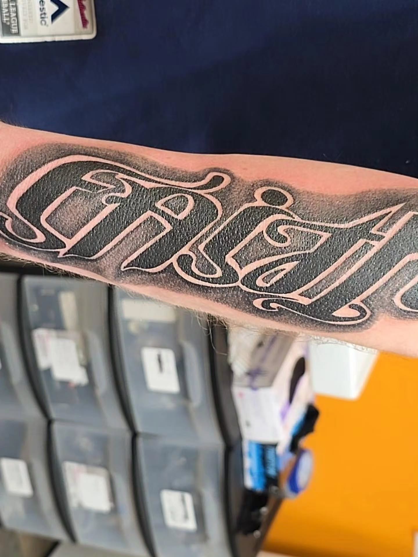 Tattoo by @creativeinsighttattoo19 — lettering_script