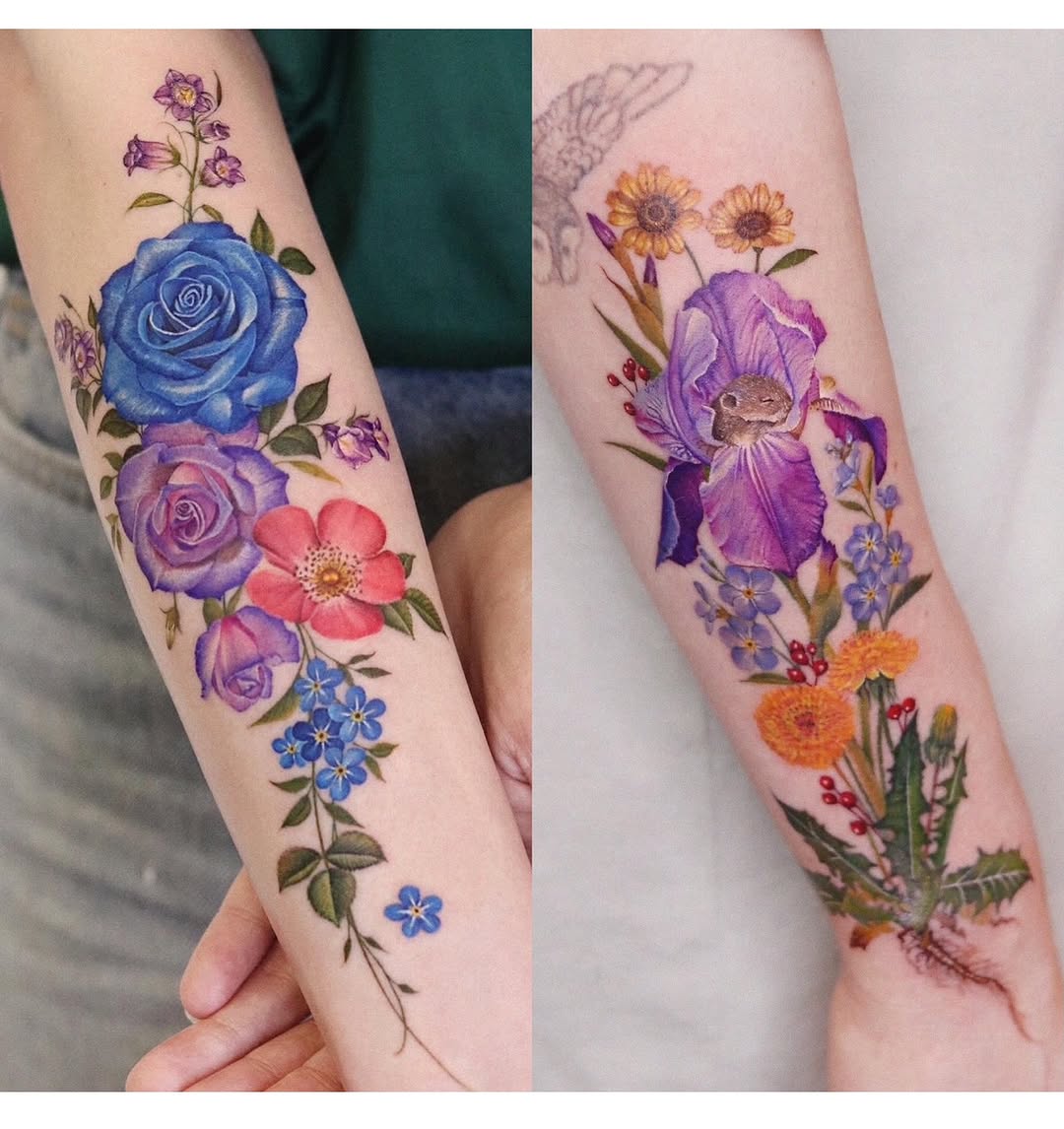 Tattoo by @nara_tattooer β realism, watercolor