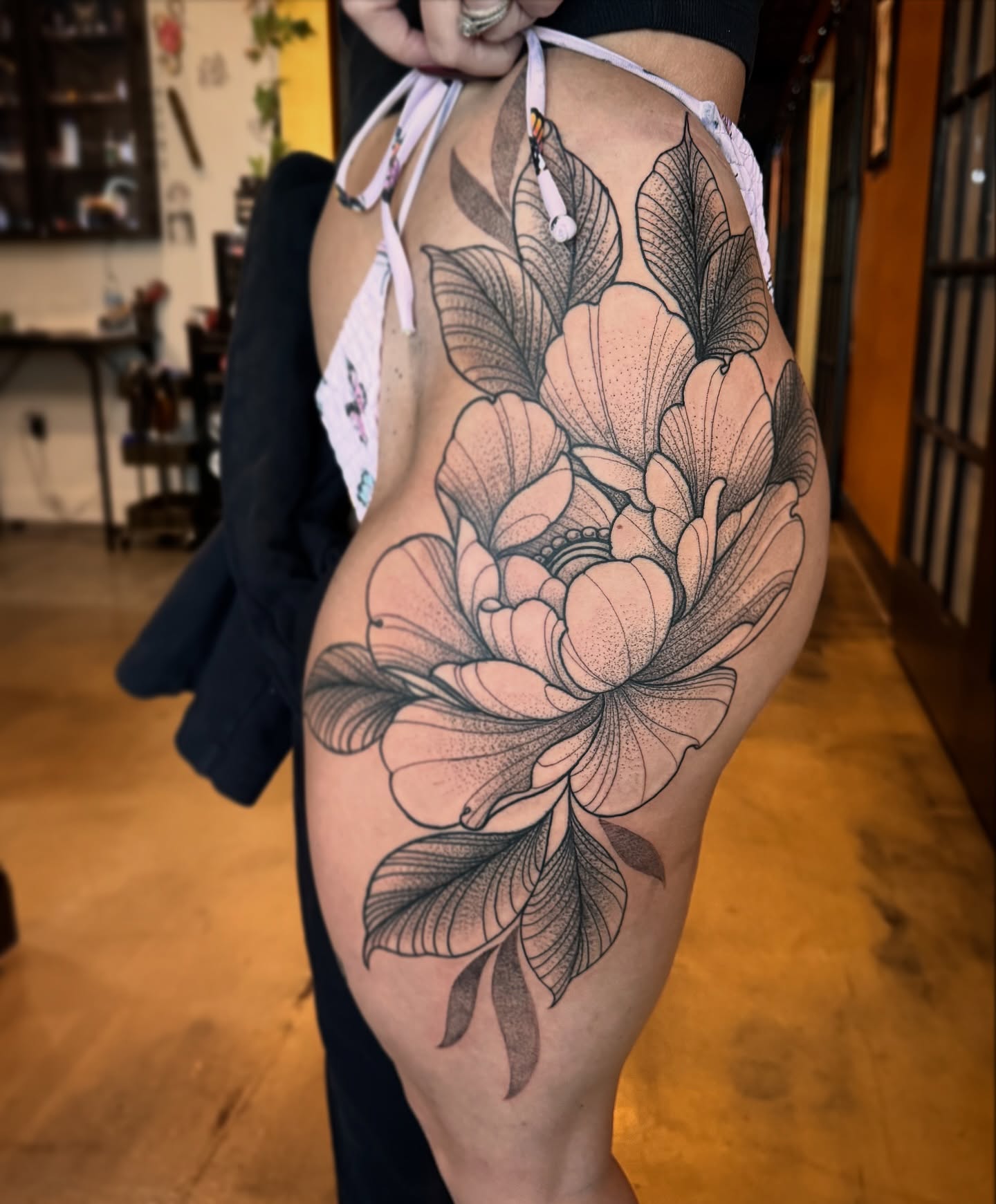 Tattoo by @adam.tattoos — dotwork