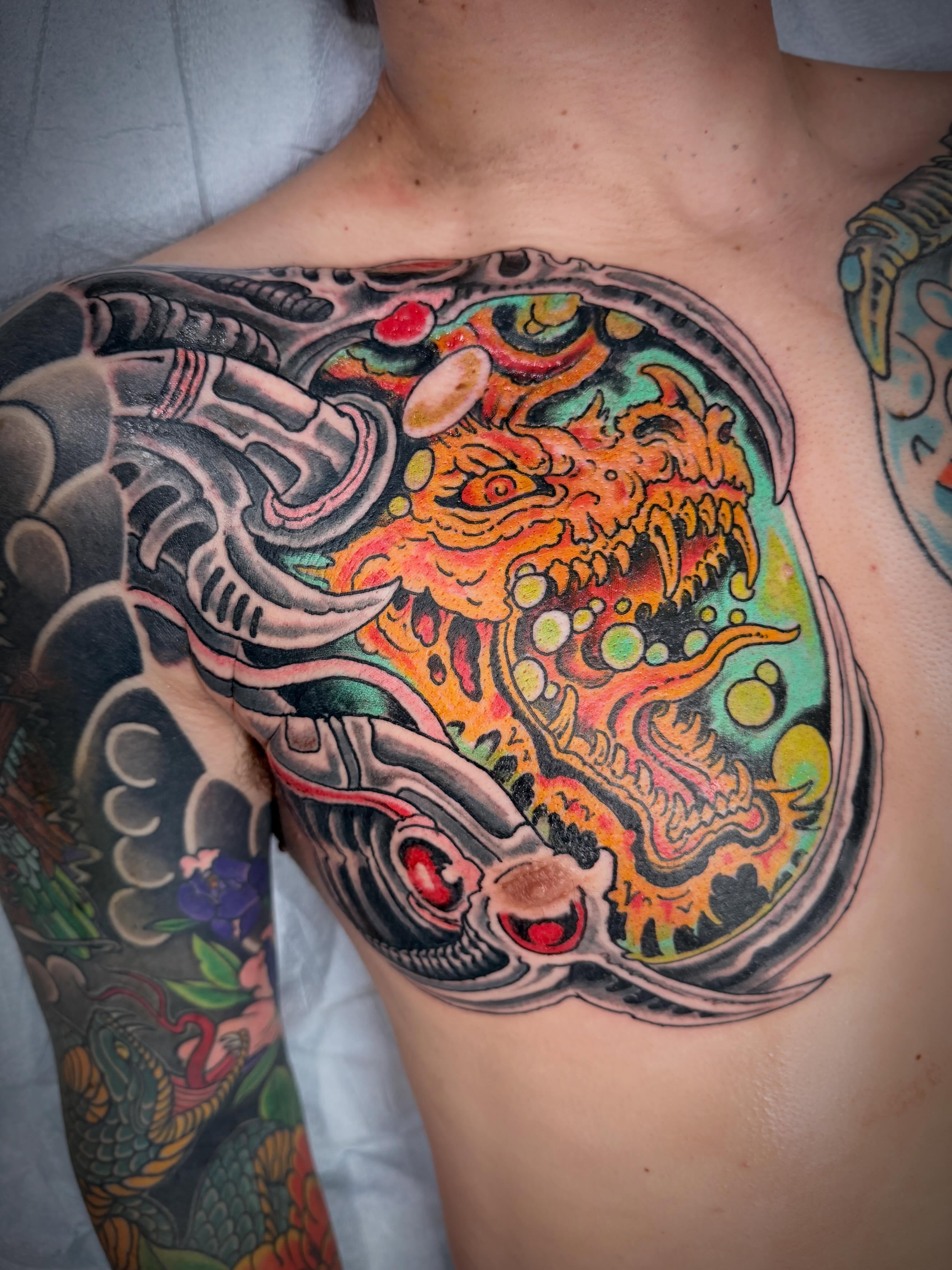 Tattoo by @zacblevins — american_traditional, surrealism