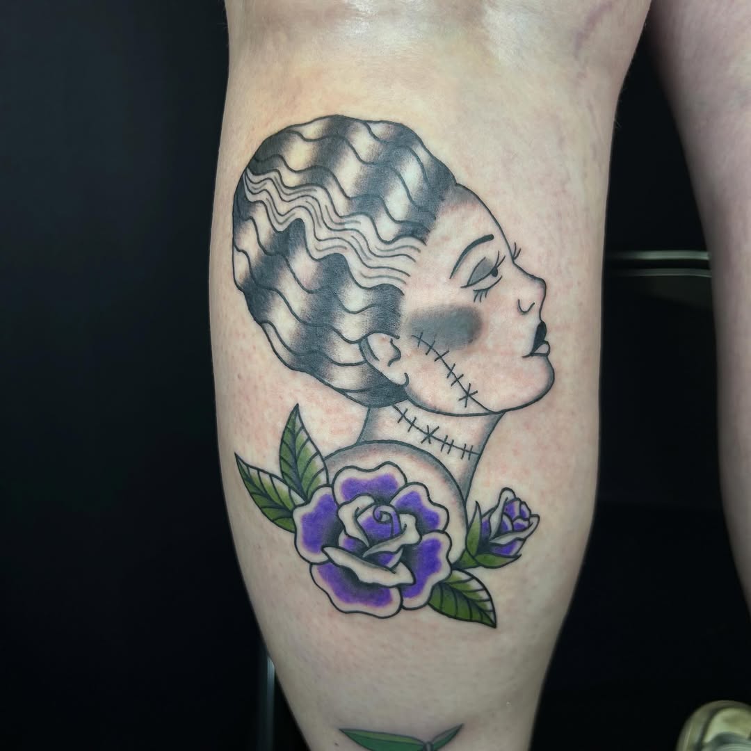 Tattoo by @bhoneybuns — american_traditional, black_and_grey