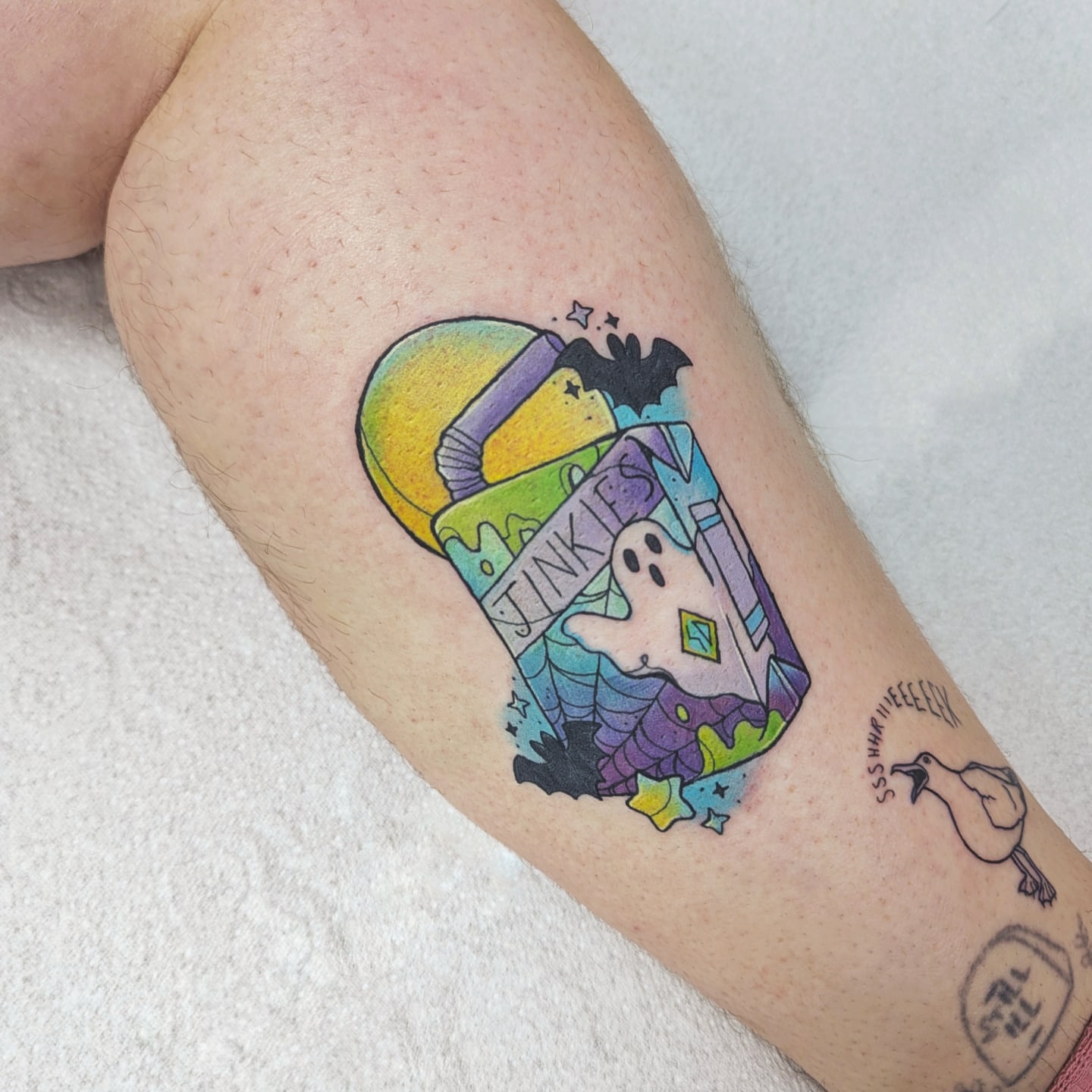 Tattoo by @the.craftcoven — new_school, trash_polka