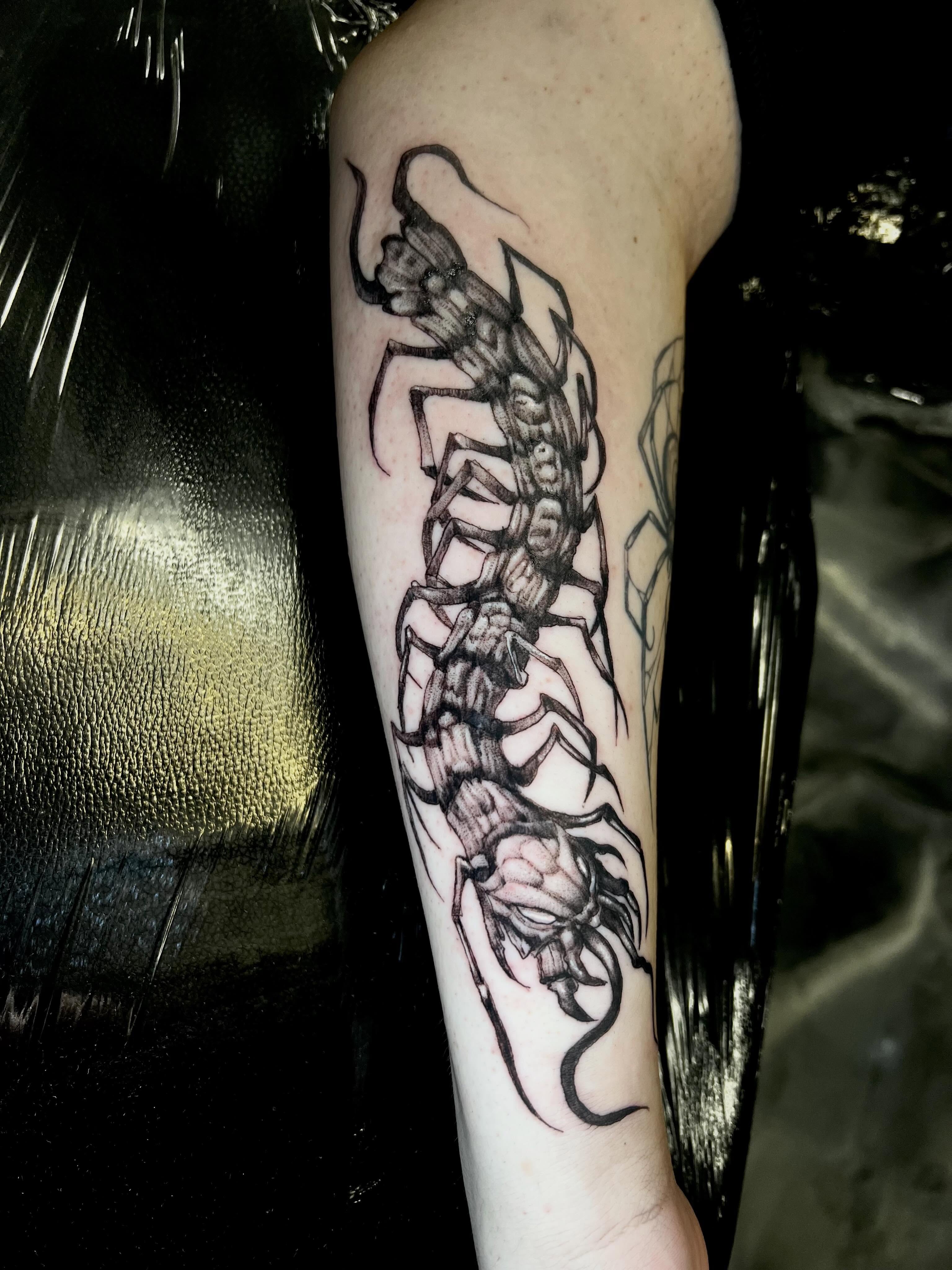 Tattoo by @marztattz — black_and_grey