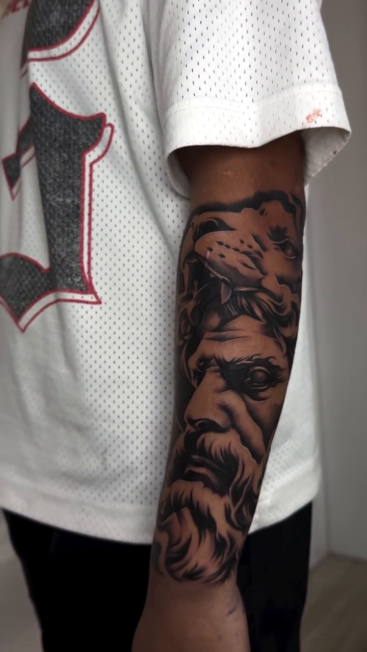 Tattoo by @ghostinkzz β realism, black_and_grey