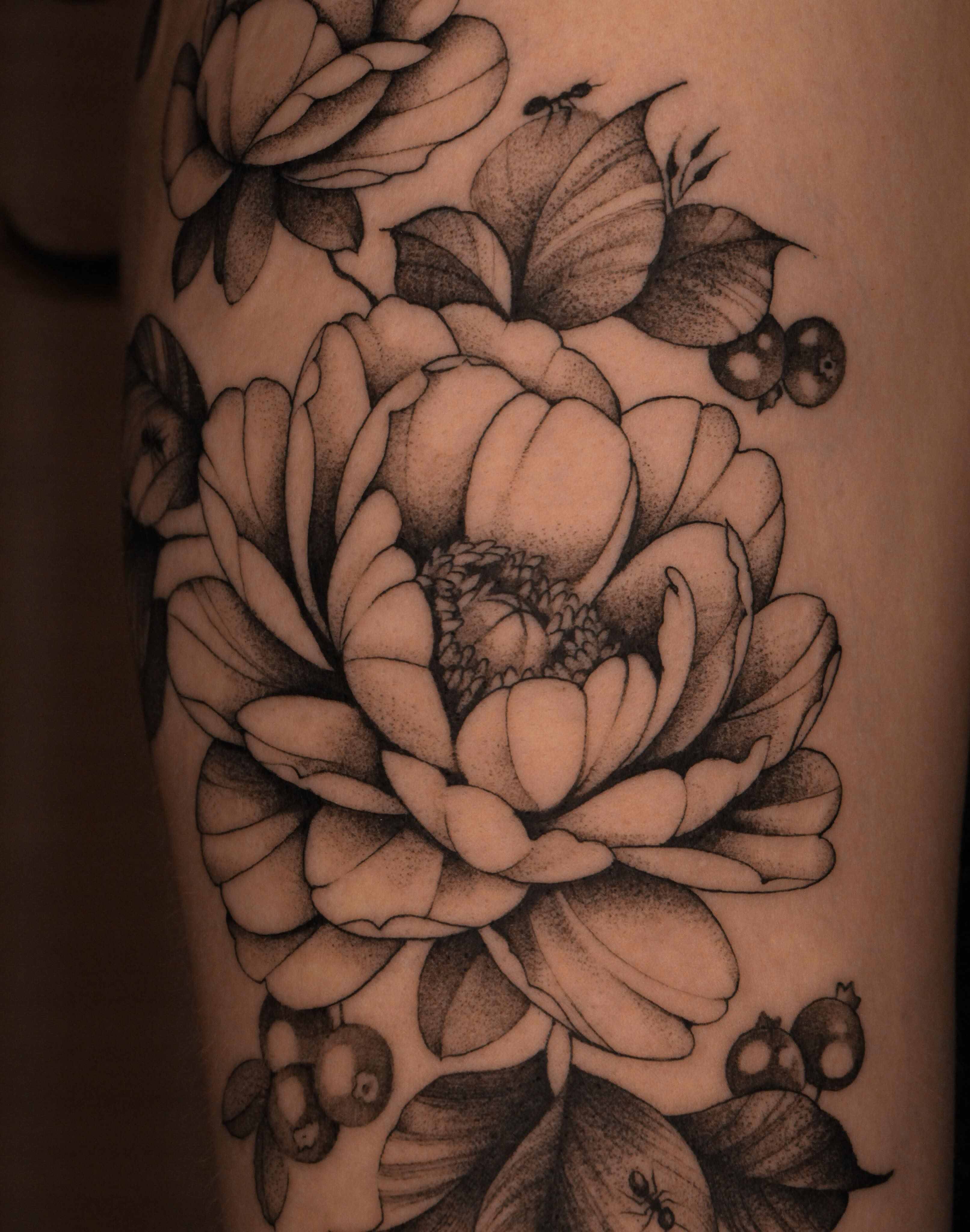 Tattoo by @lucid.invitation — dotwork, realism