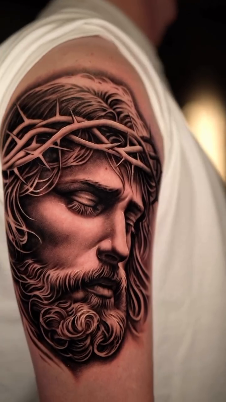 Tattoo by @coleworldtattoo โ realism, black_and_grey