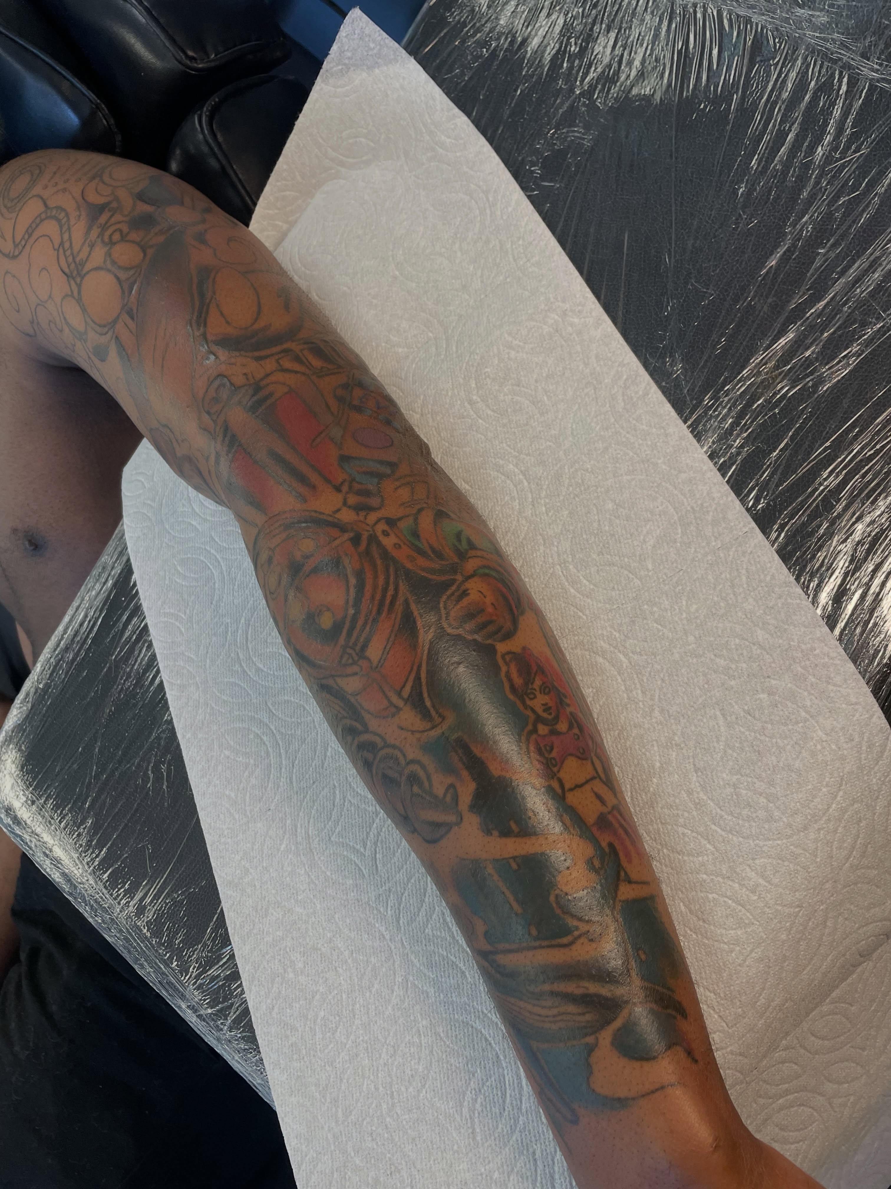 Tattoo by @steven_makes_art — american_traditional, dotwork