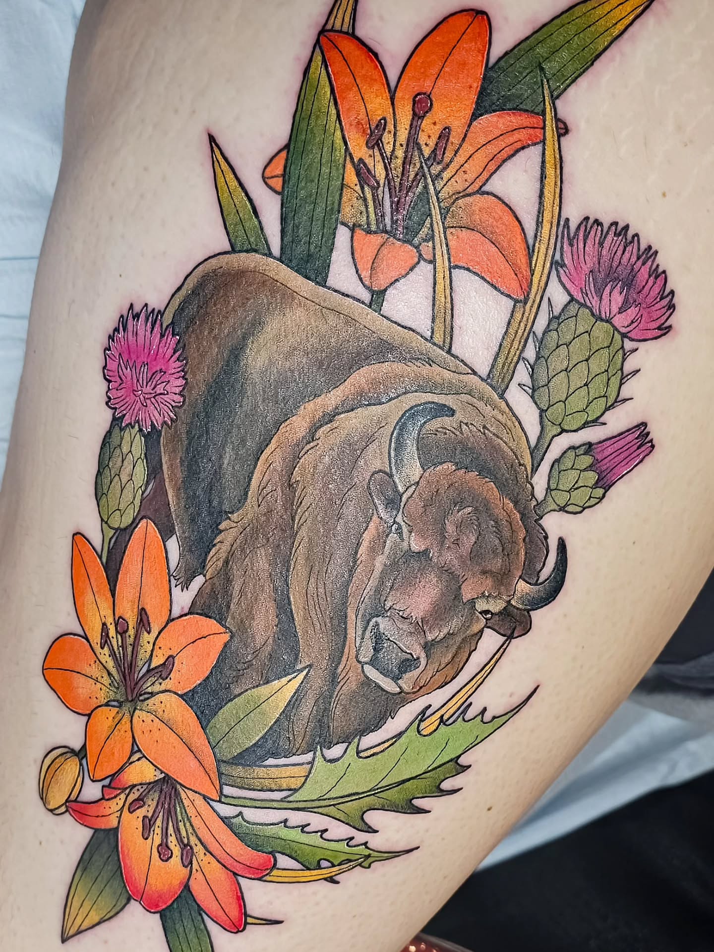 Tattoo by @plaidbear_designco — realism