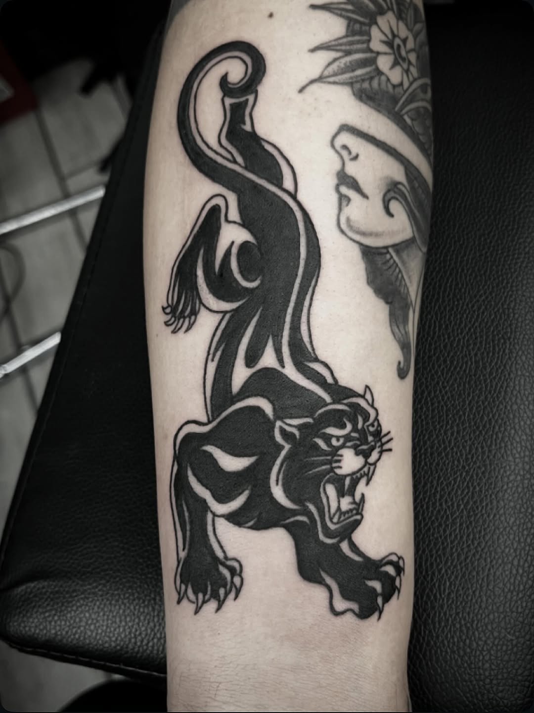 Tattoo by @seangallaghertattoos — american_traditional, blackwork