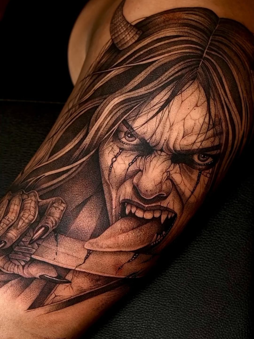 Tattoo by @guritattedyou — realism, dark_realism