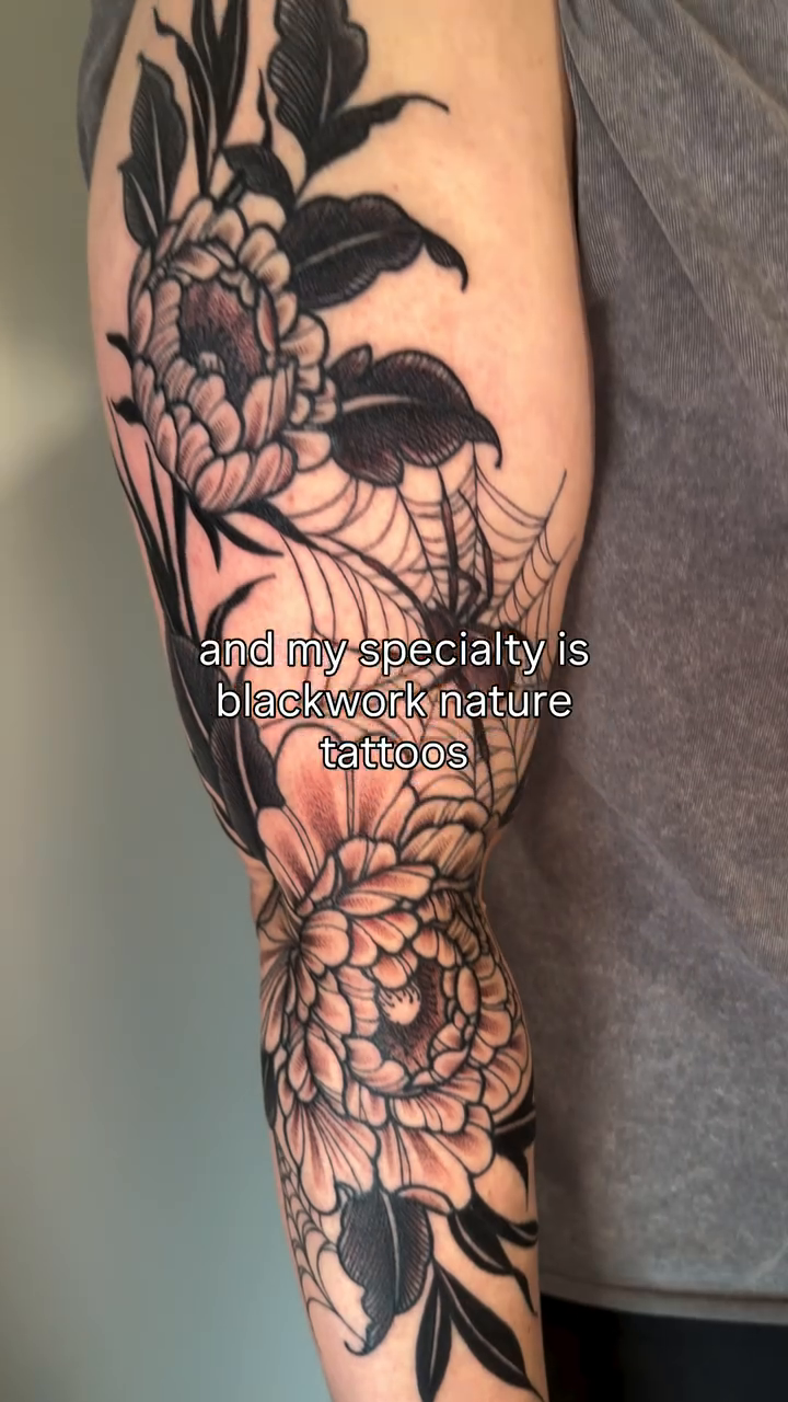 Tattoo by @katepenntattoos โ blackwork, japanese_irezumi