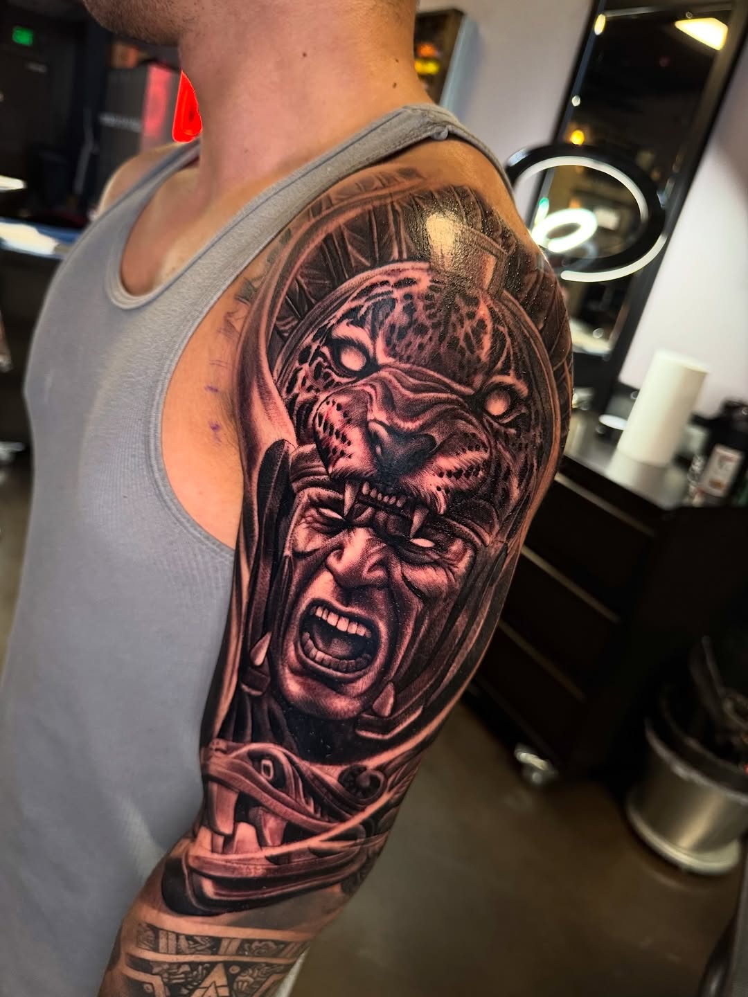 Tattoo by @smokestatts21 — realism, black_and_grey