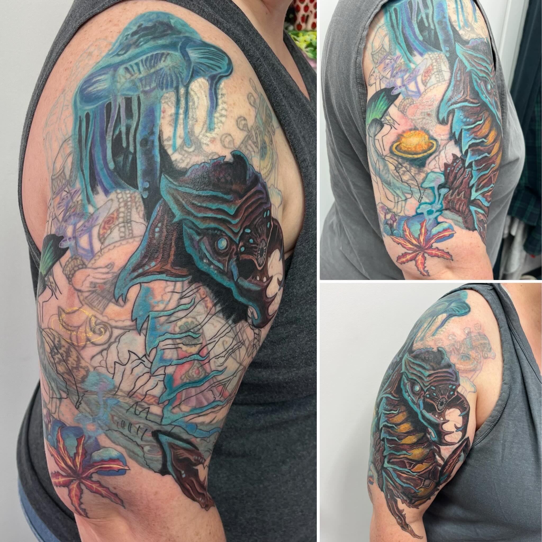 Tattoo by @candice.love.tattoos β new_school, surrealism