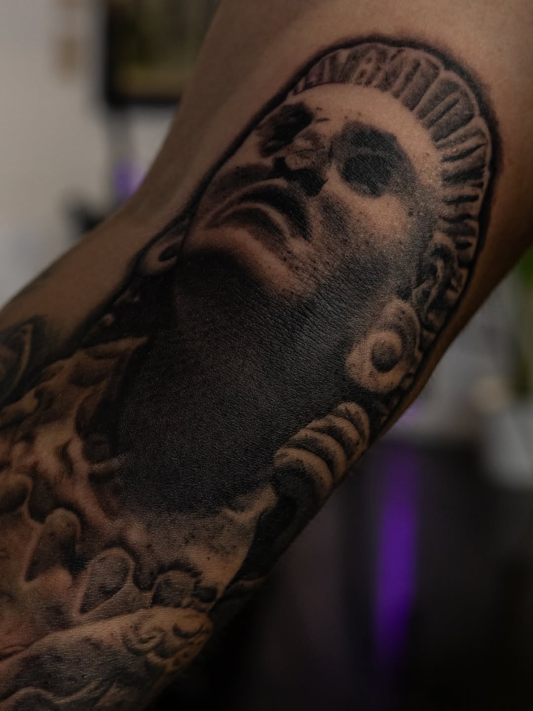 Tattoo by @salazar_ink — realism, black_and_grey