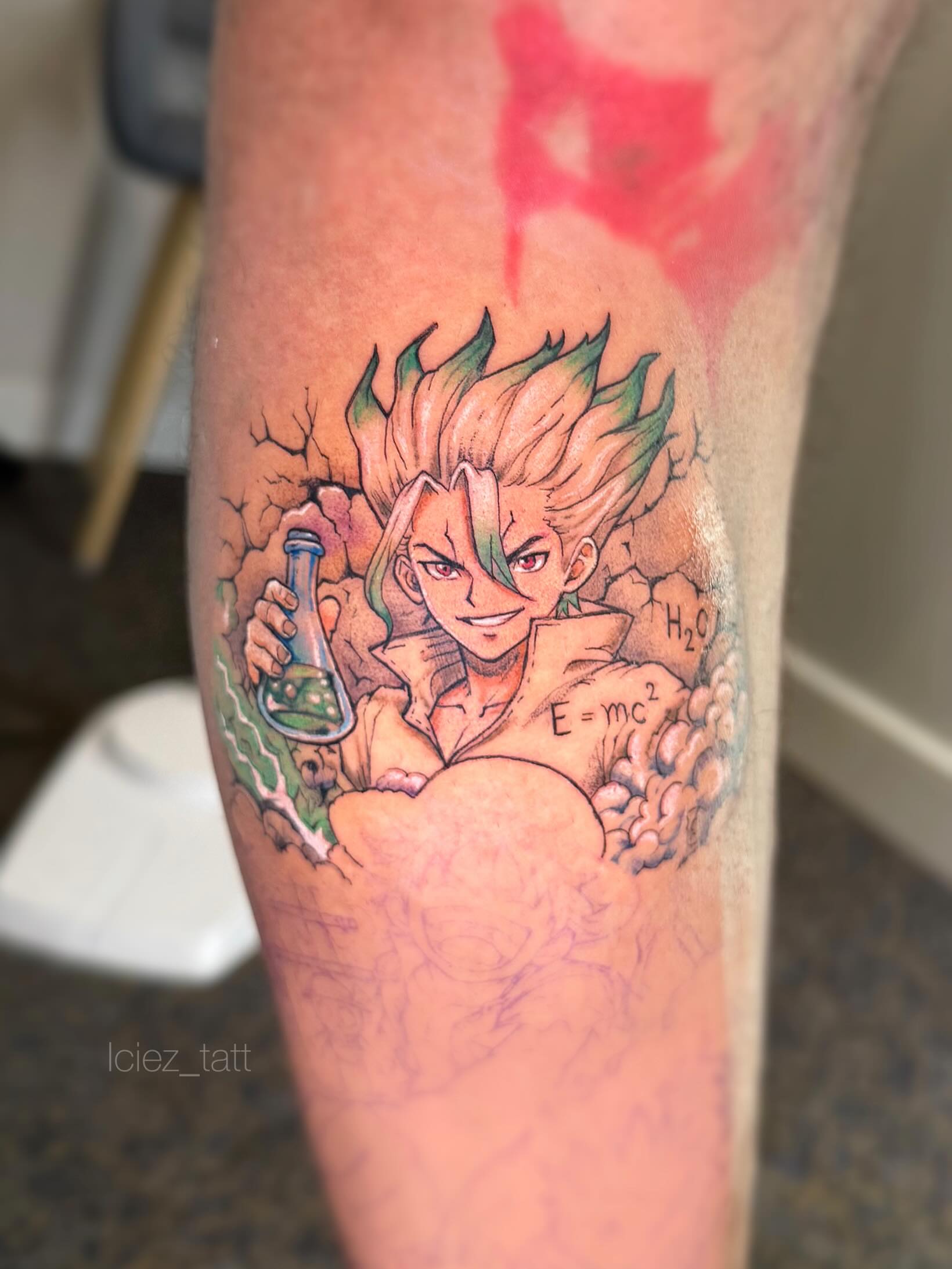Dragon ball character anime tattoo on the forearm by Iciez