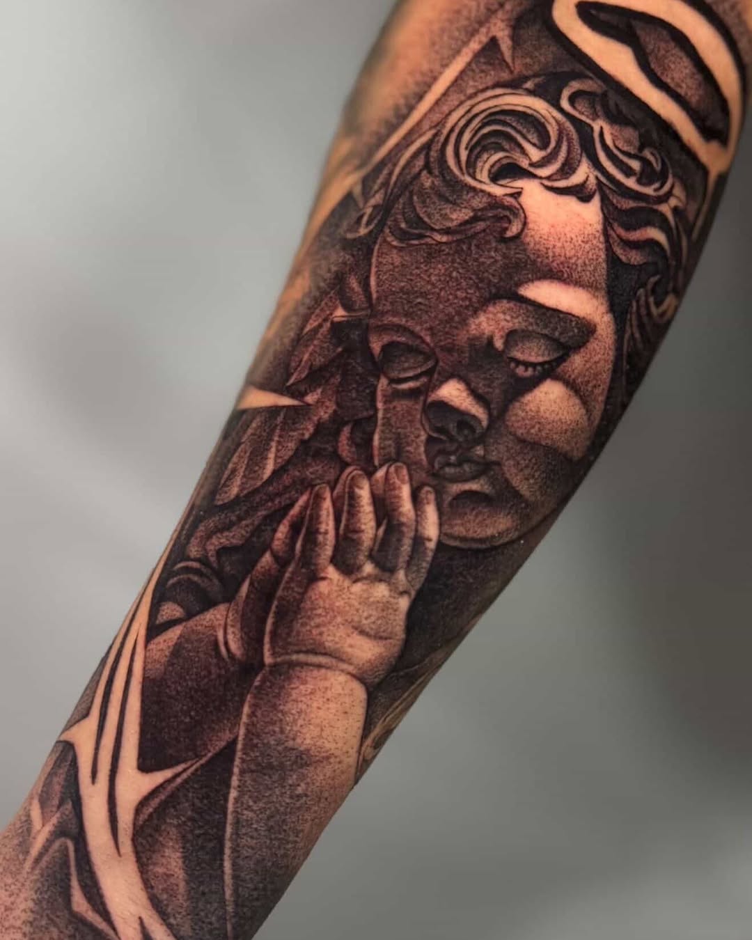 Tattoo by @jars_tat2 — realism, black_and_grey