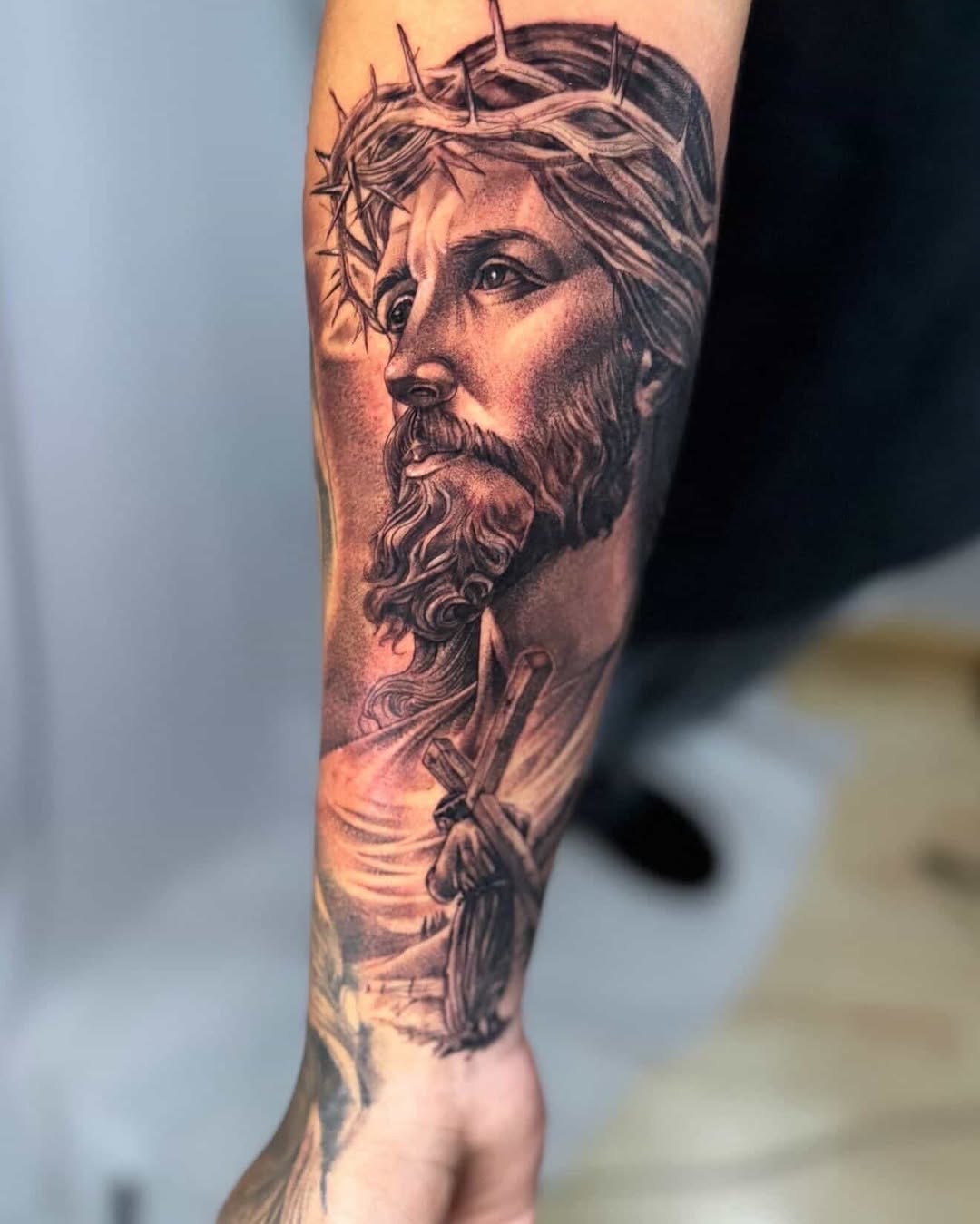 Tattoo by @jars_tat2 — realism, black_and_grey