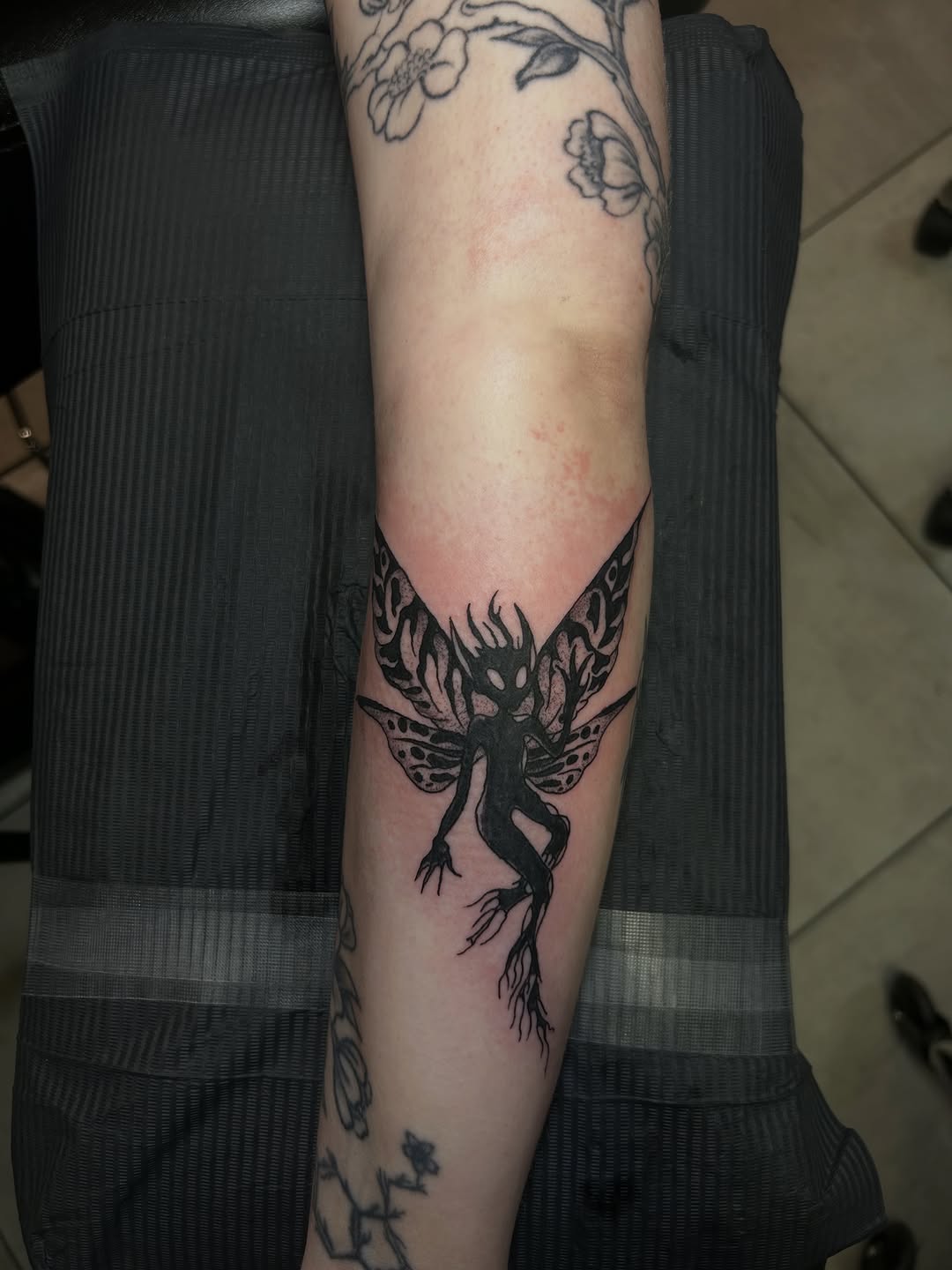 Tattoo by @torreyinks — blackwork, illustrative