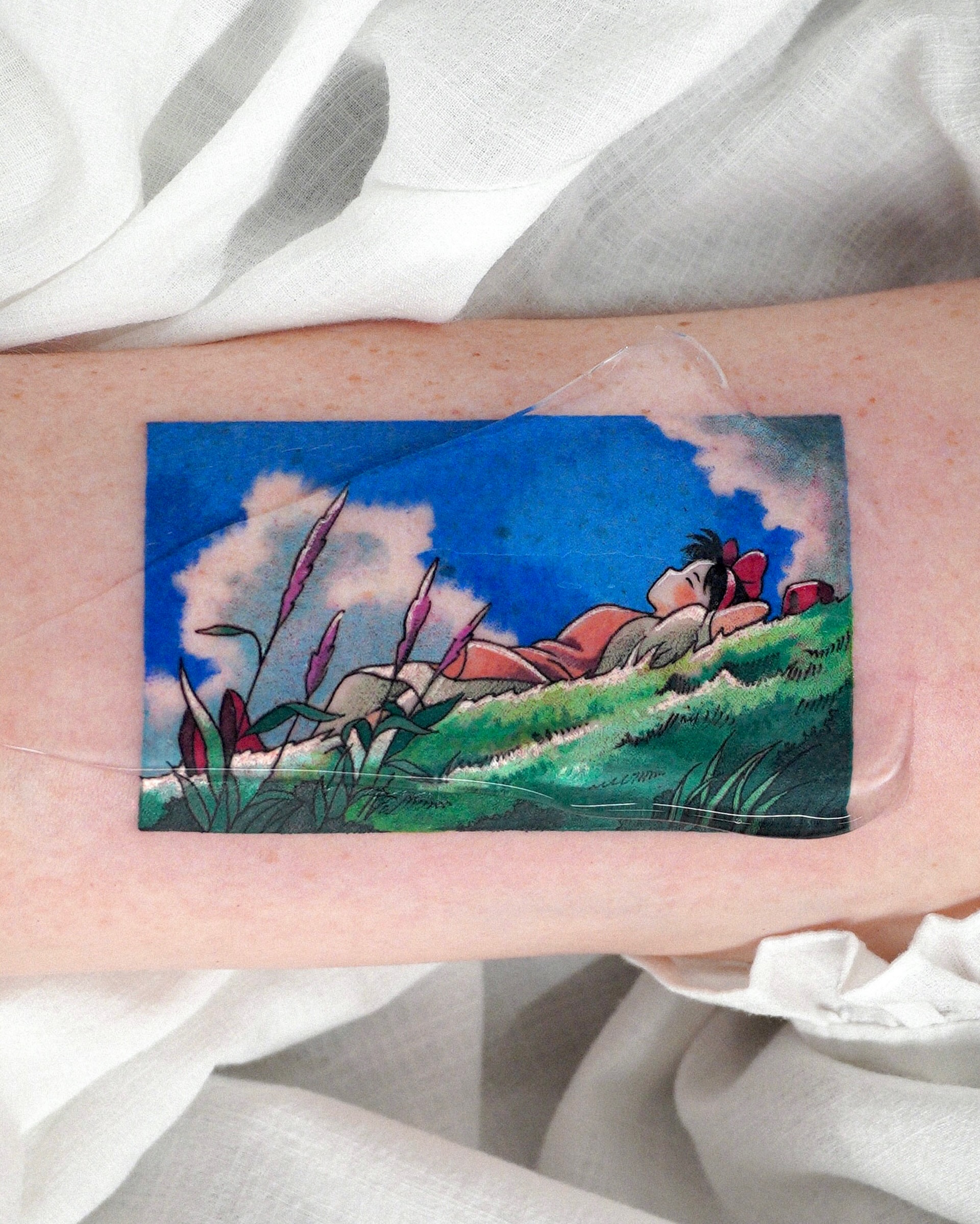 The little prince illustrative tattoo on the forearm by Eden
