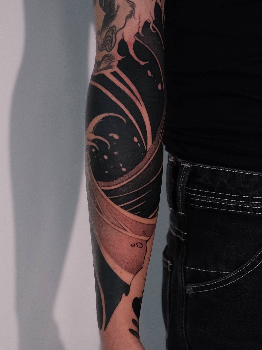 Tattoo by @who_is_ryu — blackwork, japanese_irezumi