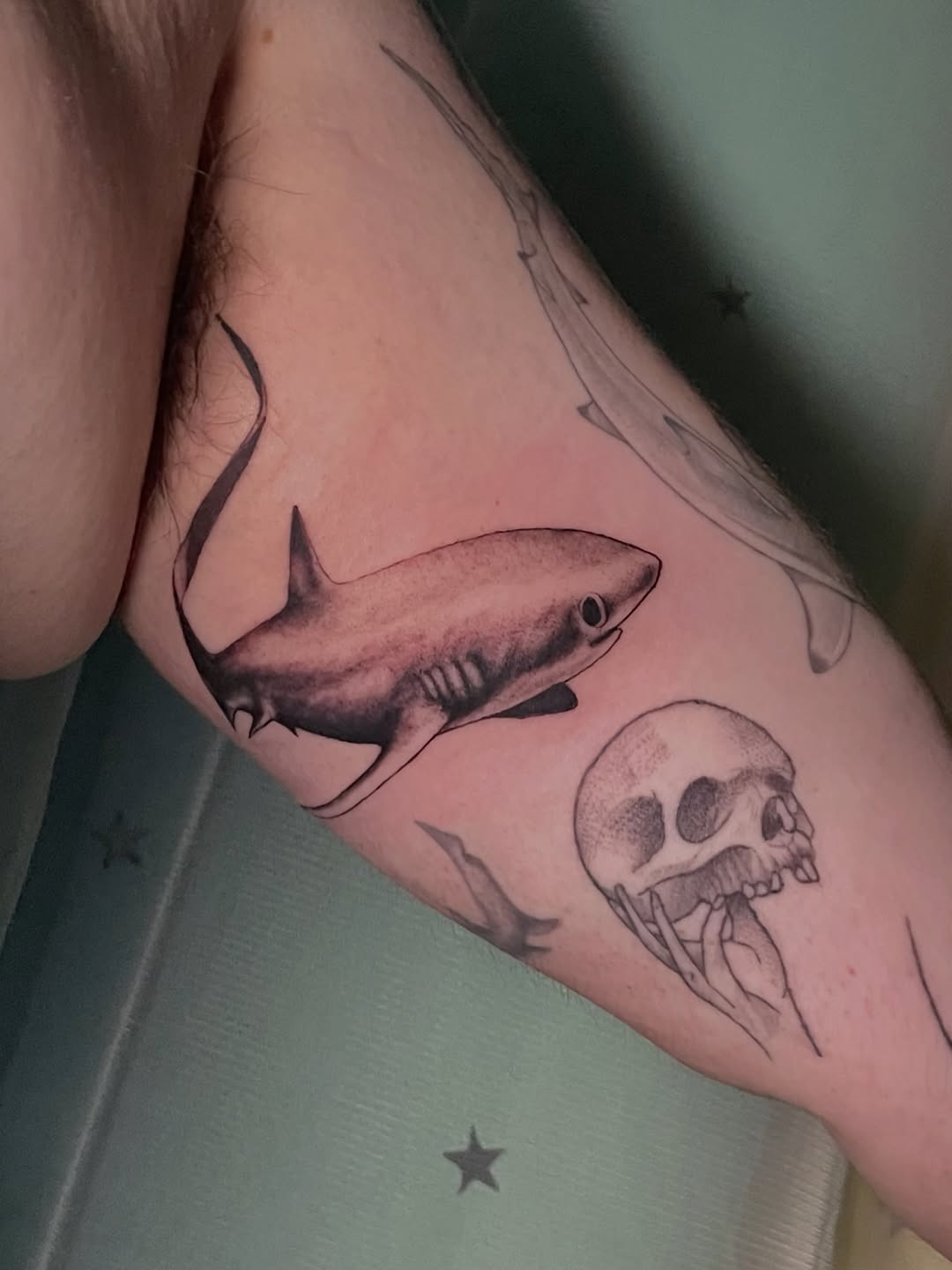Tattoo by @livcassinelli โ realism, black_and_grey