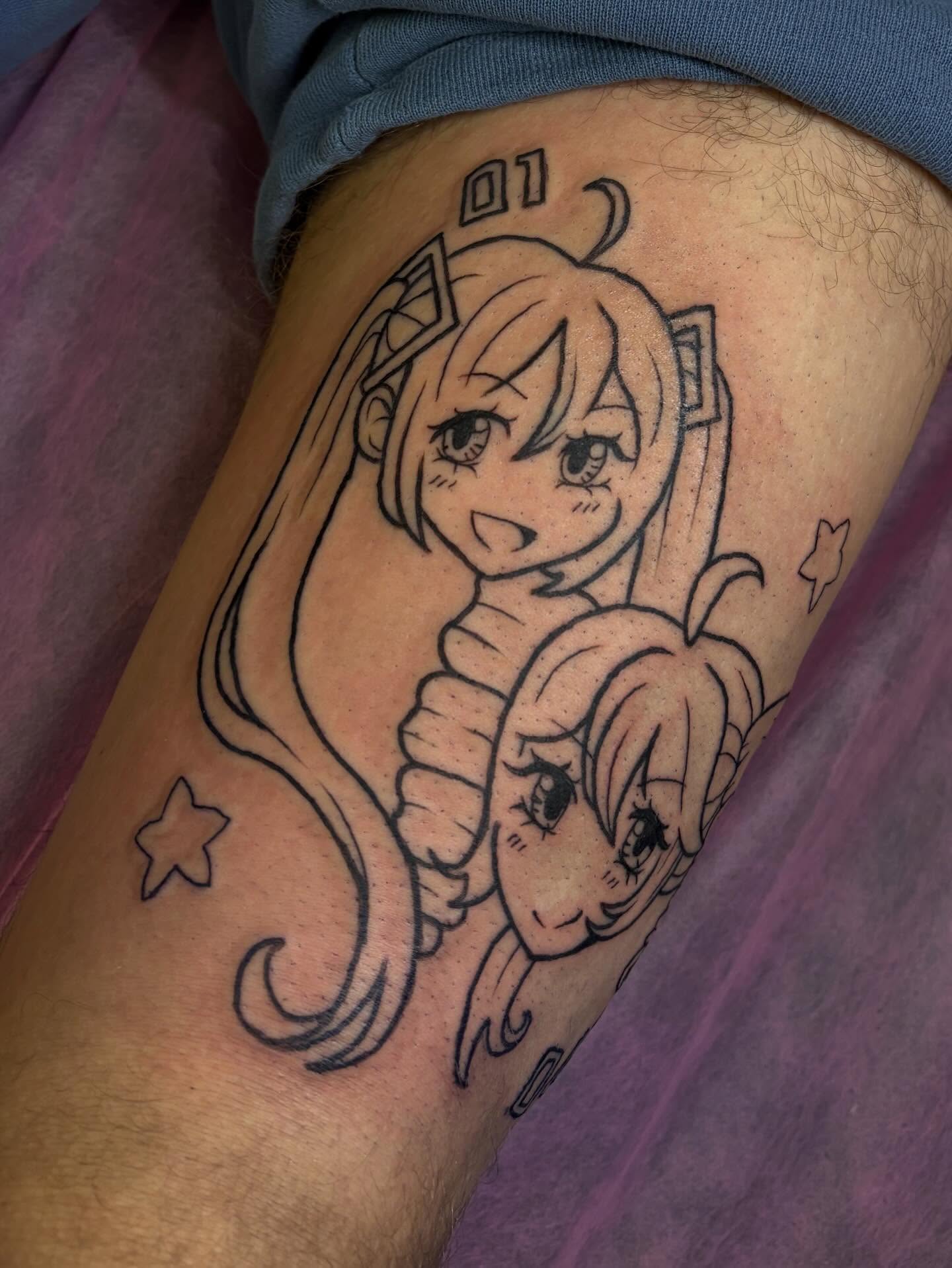 Tattoo by @raven.without.wings — anime