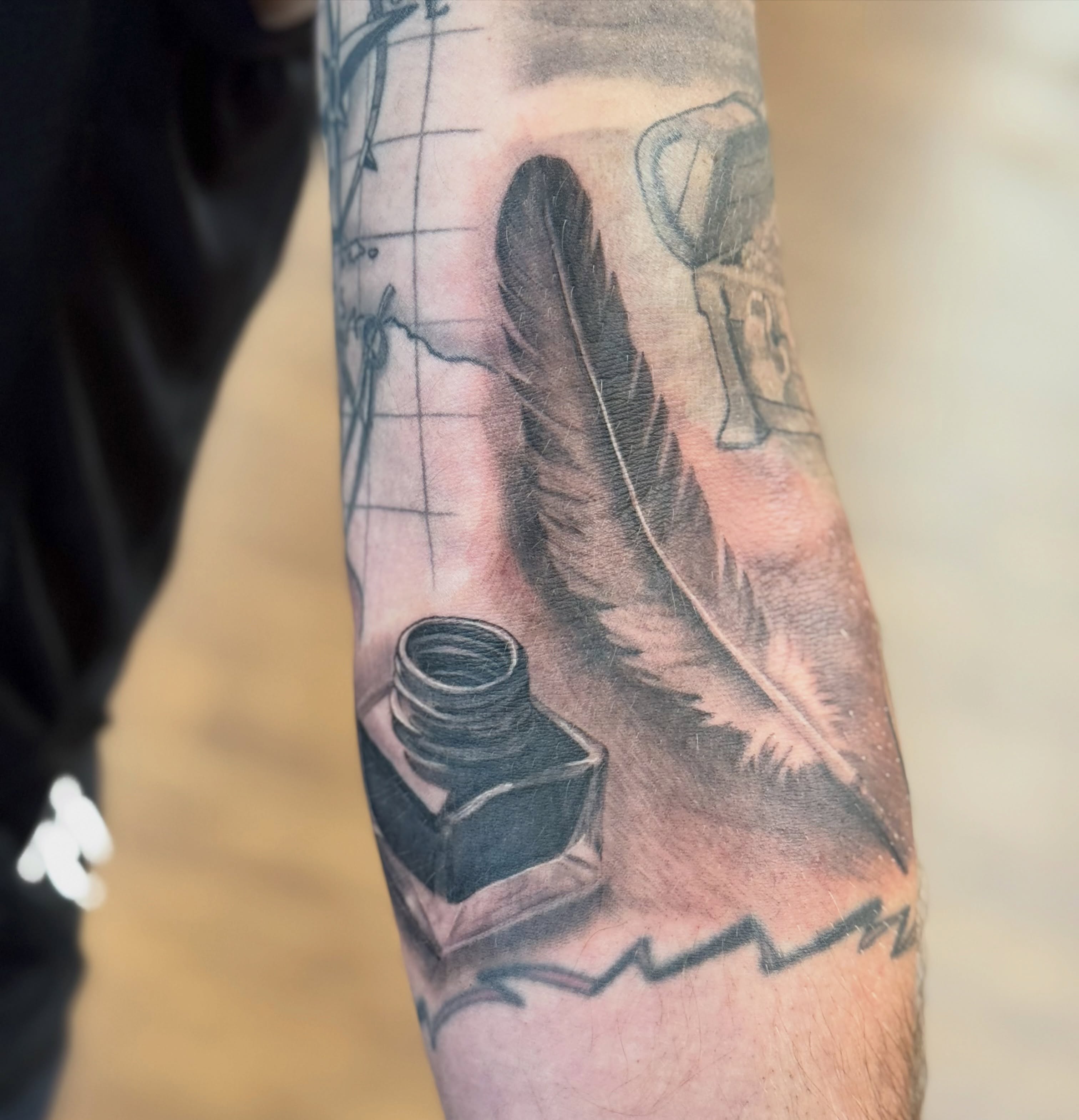 Tattoo by @tattoosbyjuju_ — black_and_grey, realism