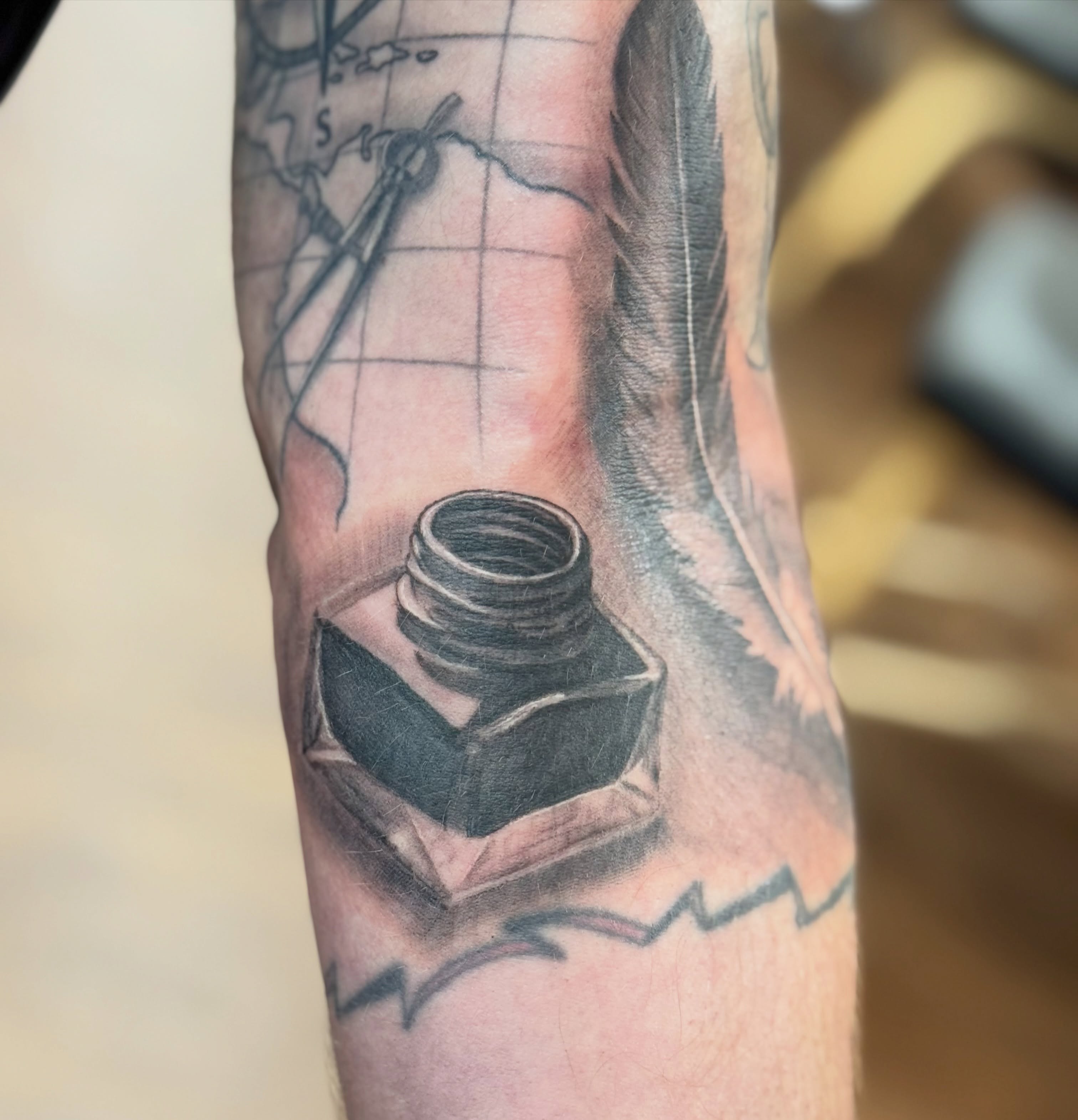 Tattoo by @tattoosbyjuju_ — black_and_grey, realism