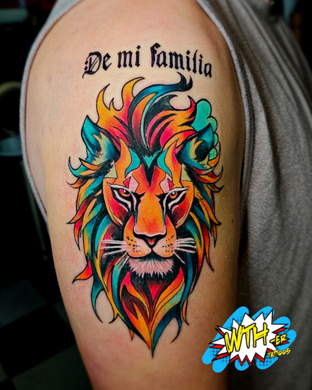 Tattoo by @whatthehecker88 — new_school, geometric