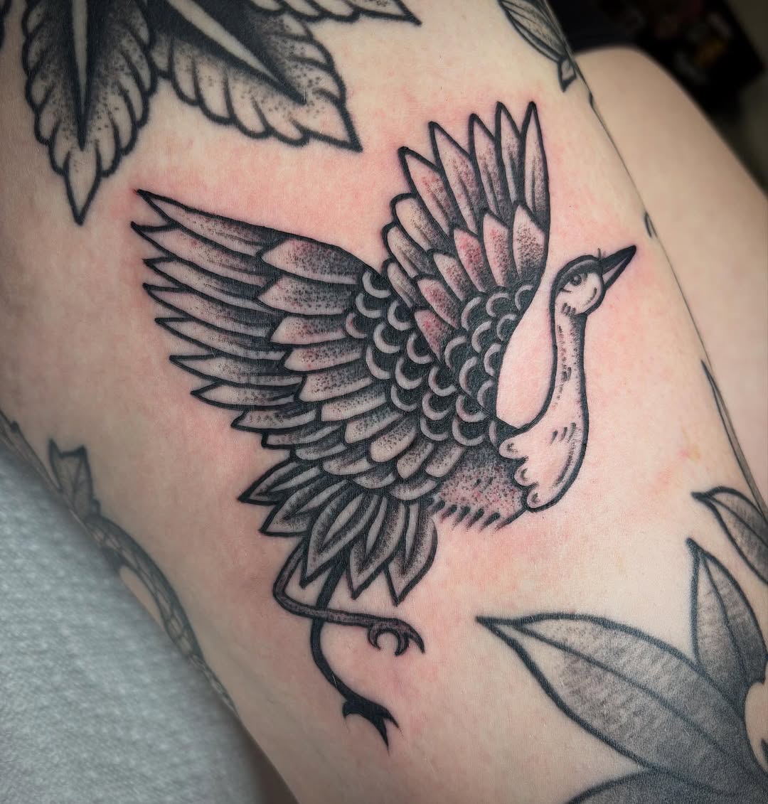 Tattoo by @brandimarietattoo — american_traditional, black_and_grey