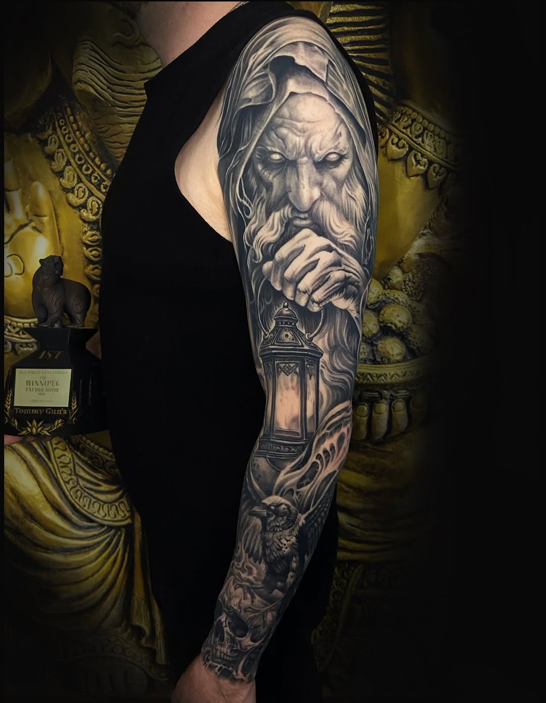 Tattoo by @davenazgul β realism, black_and_grey