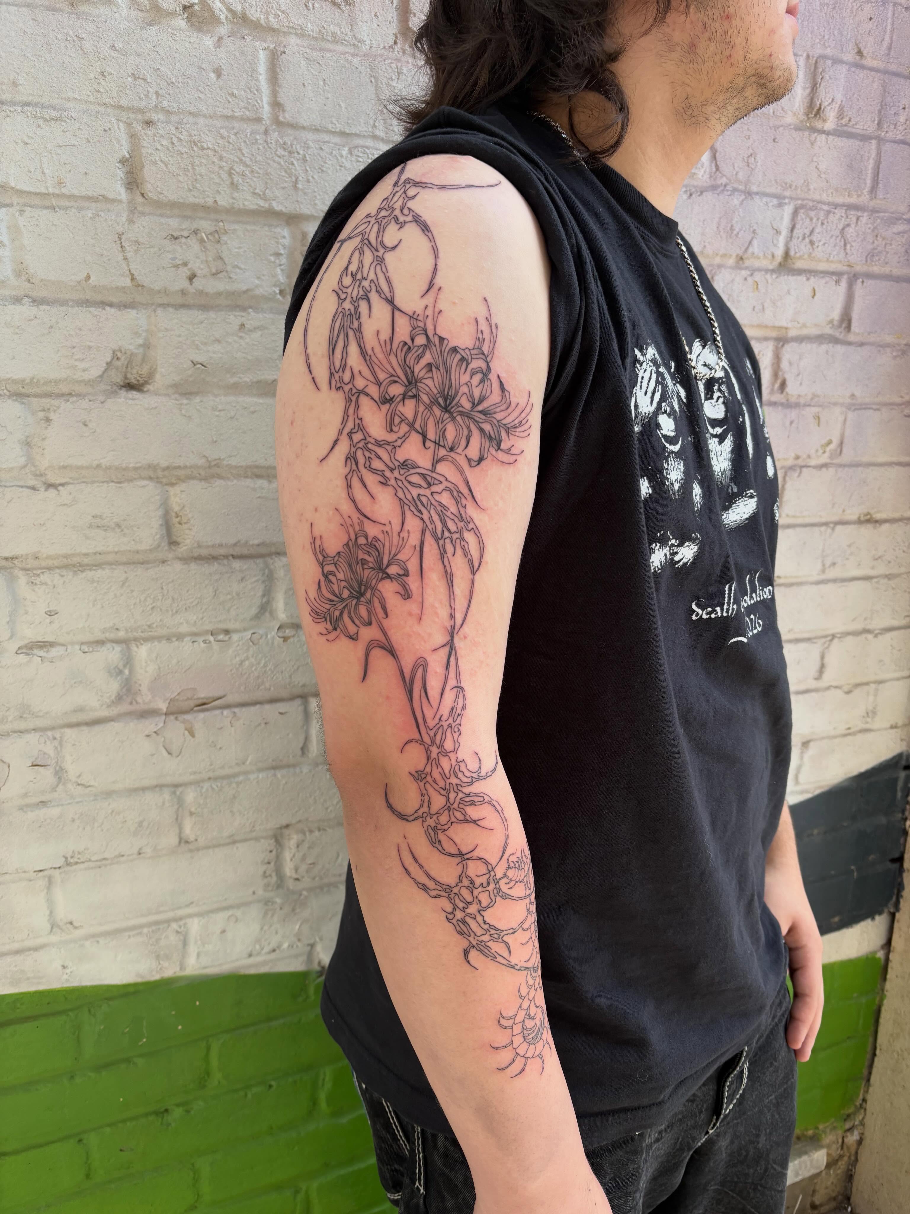 Tattoo by @blackstatictattoos — black_and_grey