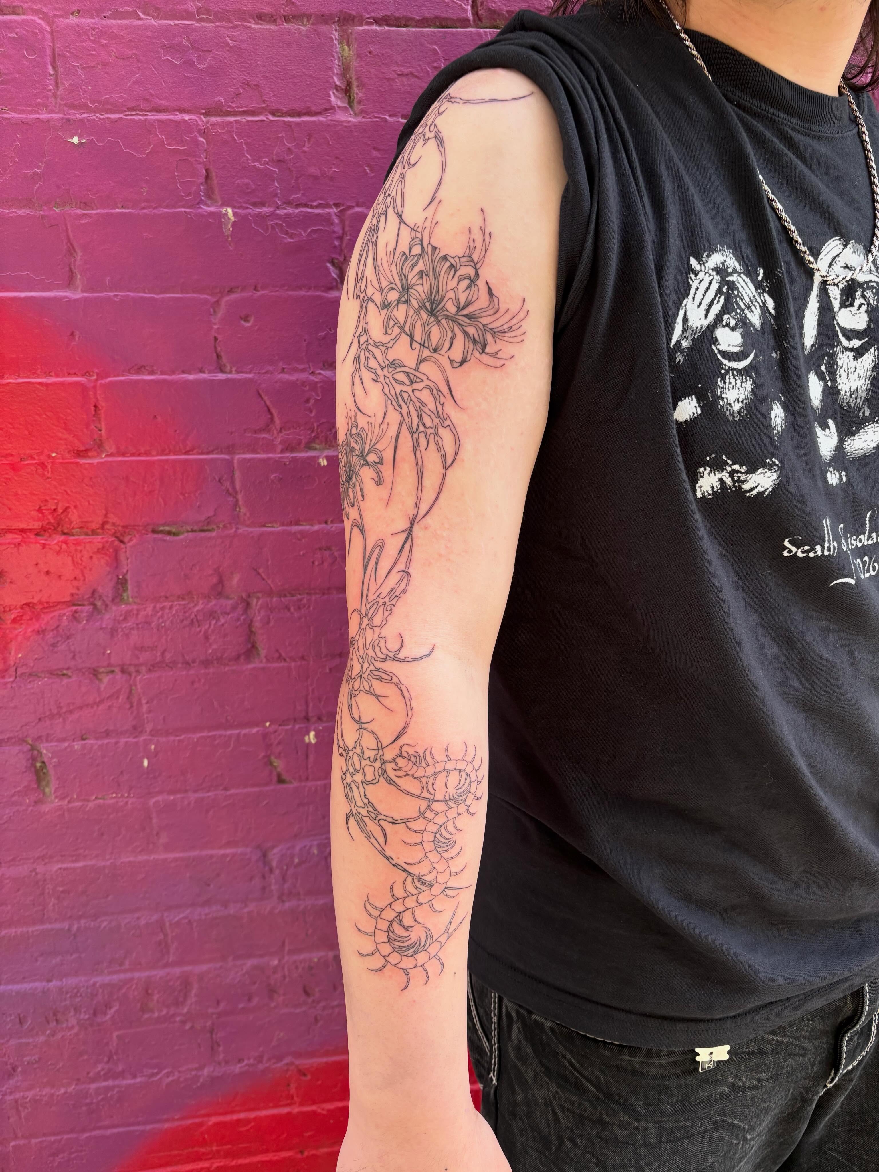 Tattoo by @blackstatictattoos — black_and_grey