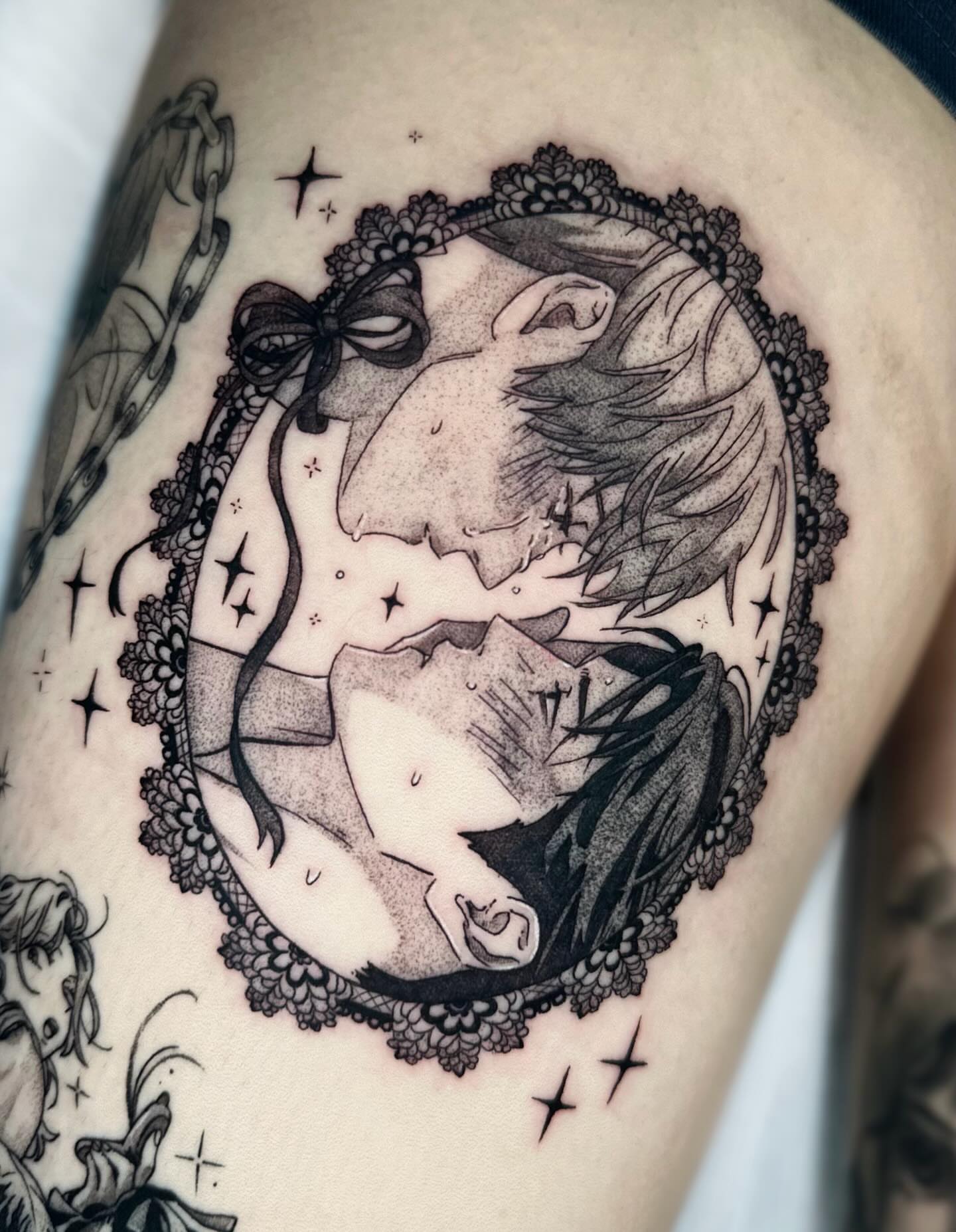 Tattoo by @kkimnida — black_and_grey, realism