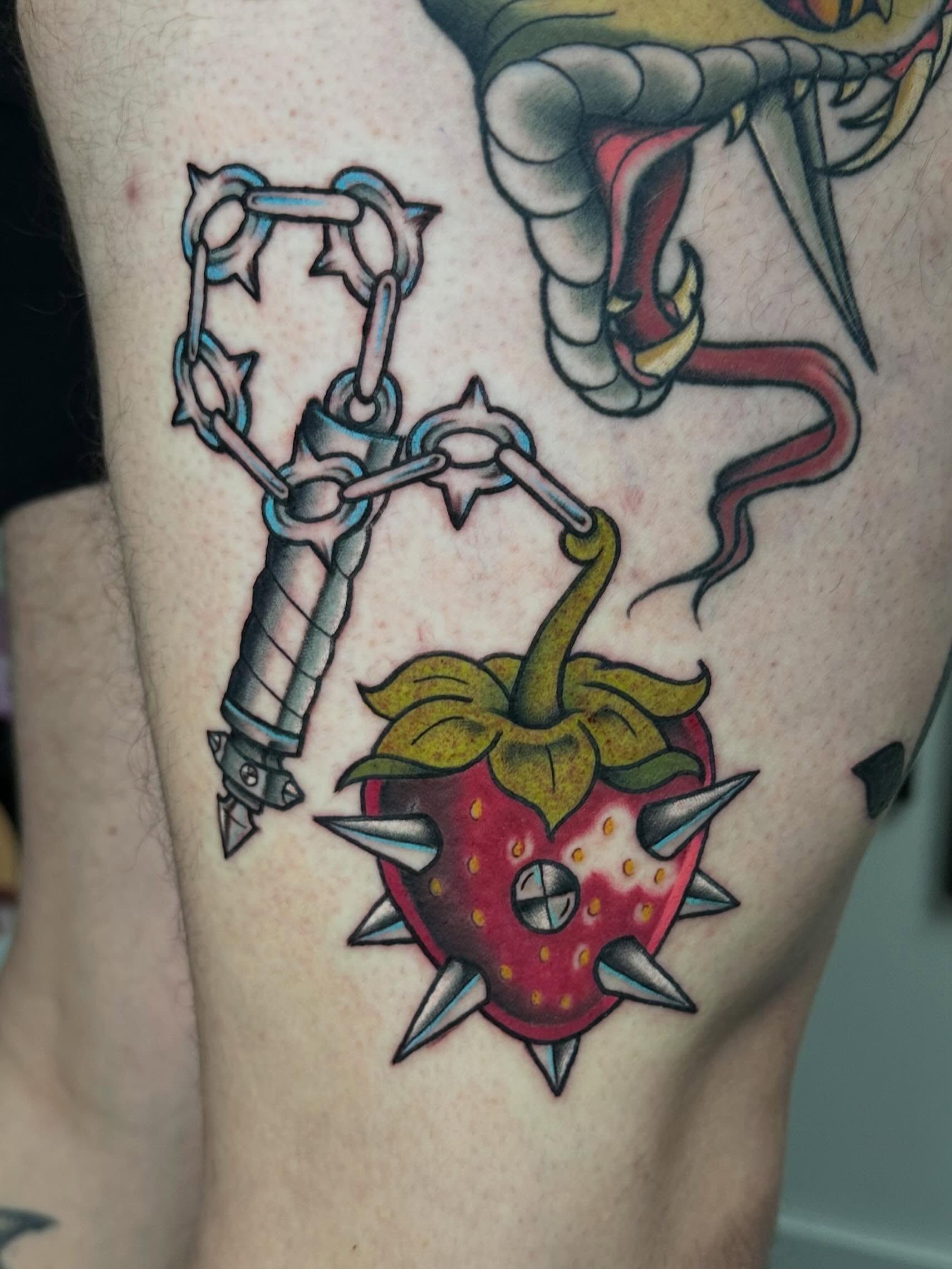 Tattoo by @leslieluck — american_traditional, dotwork