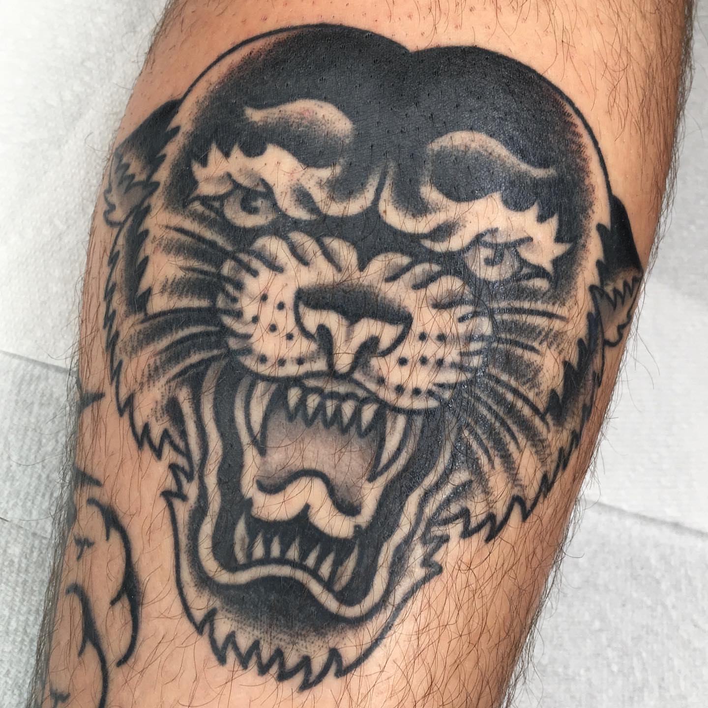 Tattoo by @marcpellantattoo — black_and_grey, realism