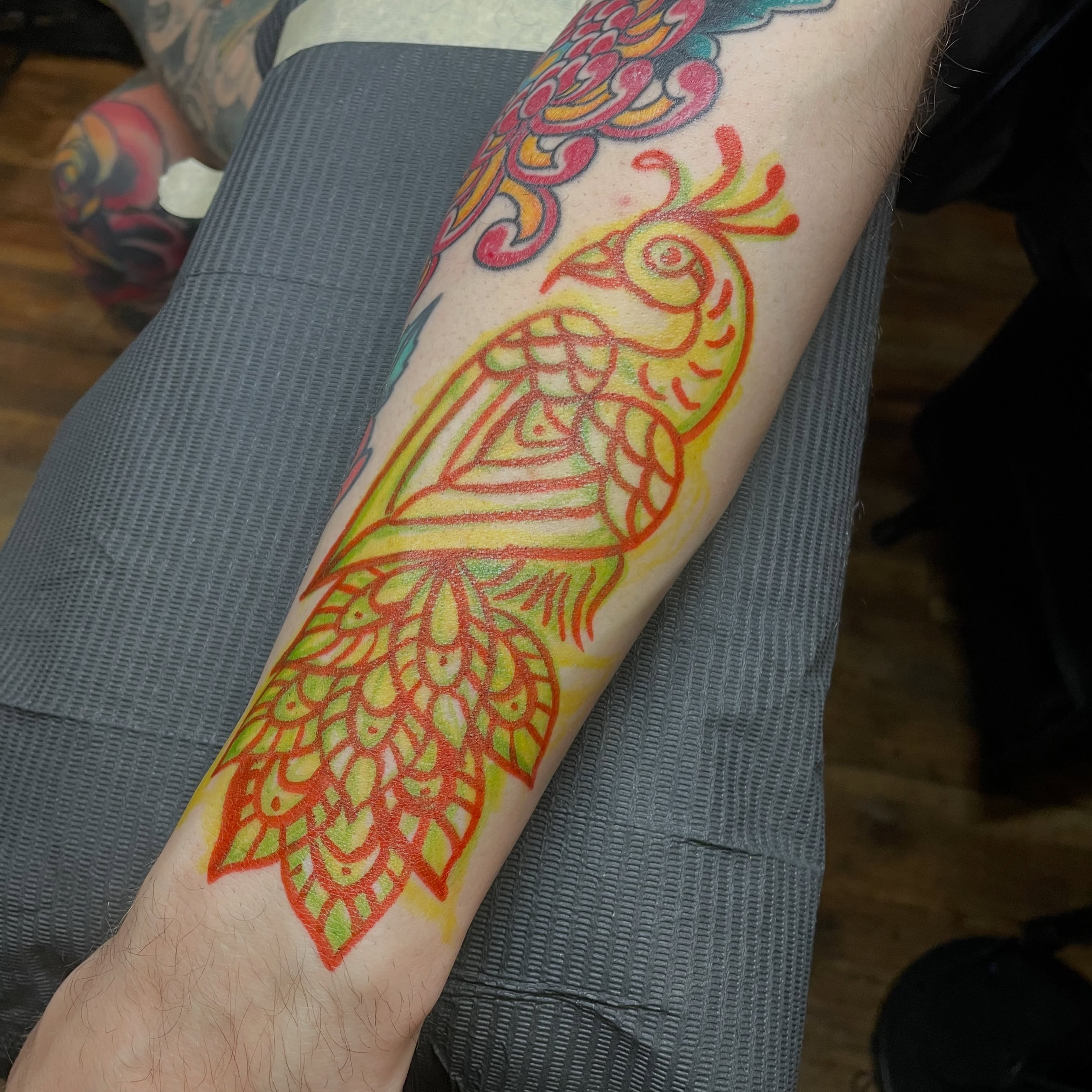 Tattoo by @daveconleytattoo — new_school, geometric