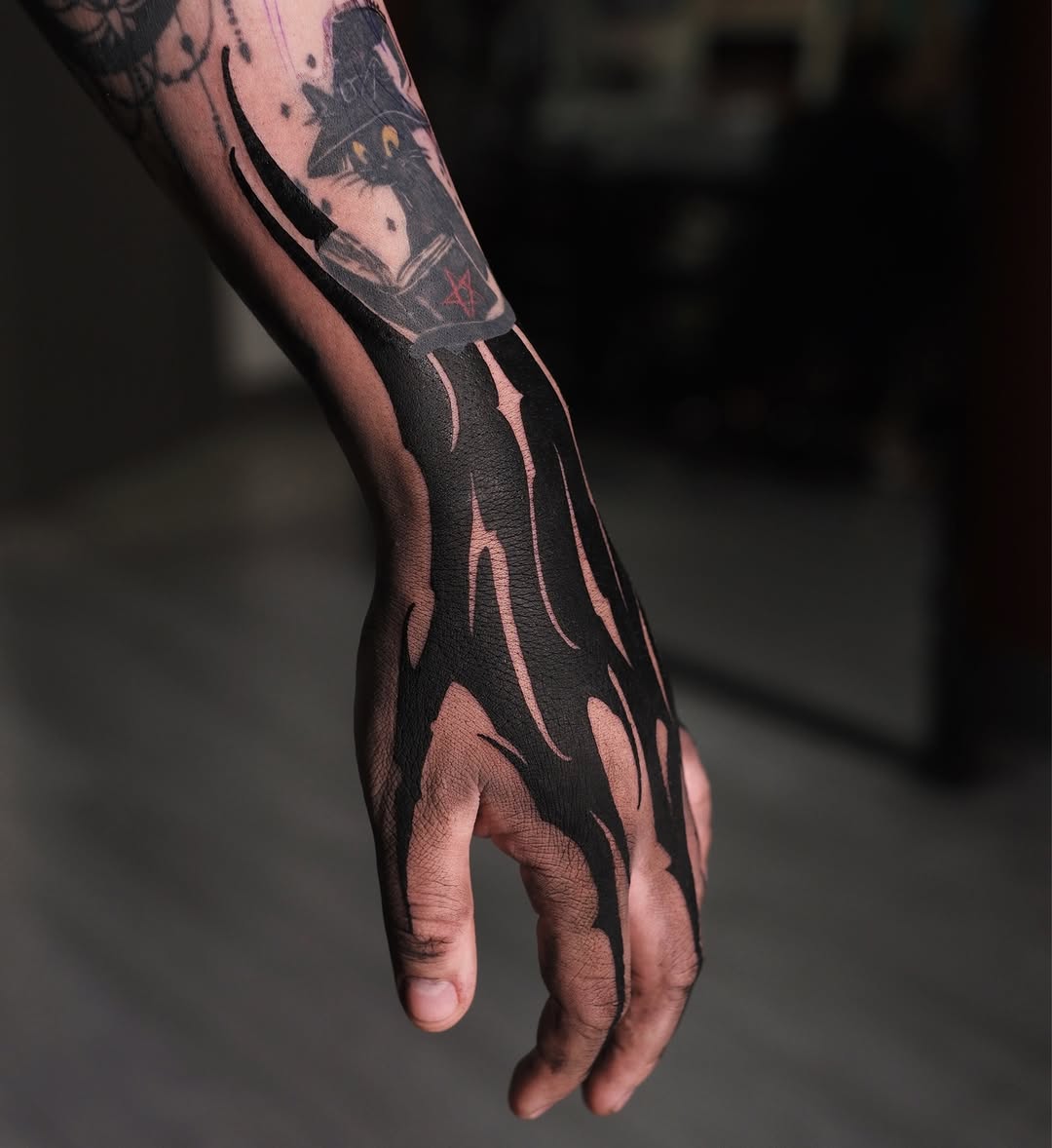 Tattoo by @deadssoul — blackwork