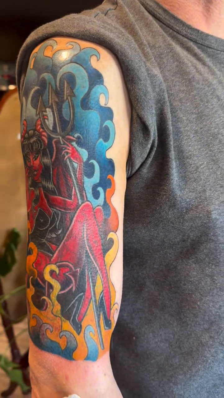 Tattoo by @tattoosbynicci — neo_traditional, japanese_irezumi