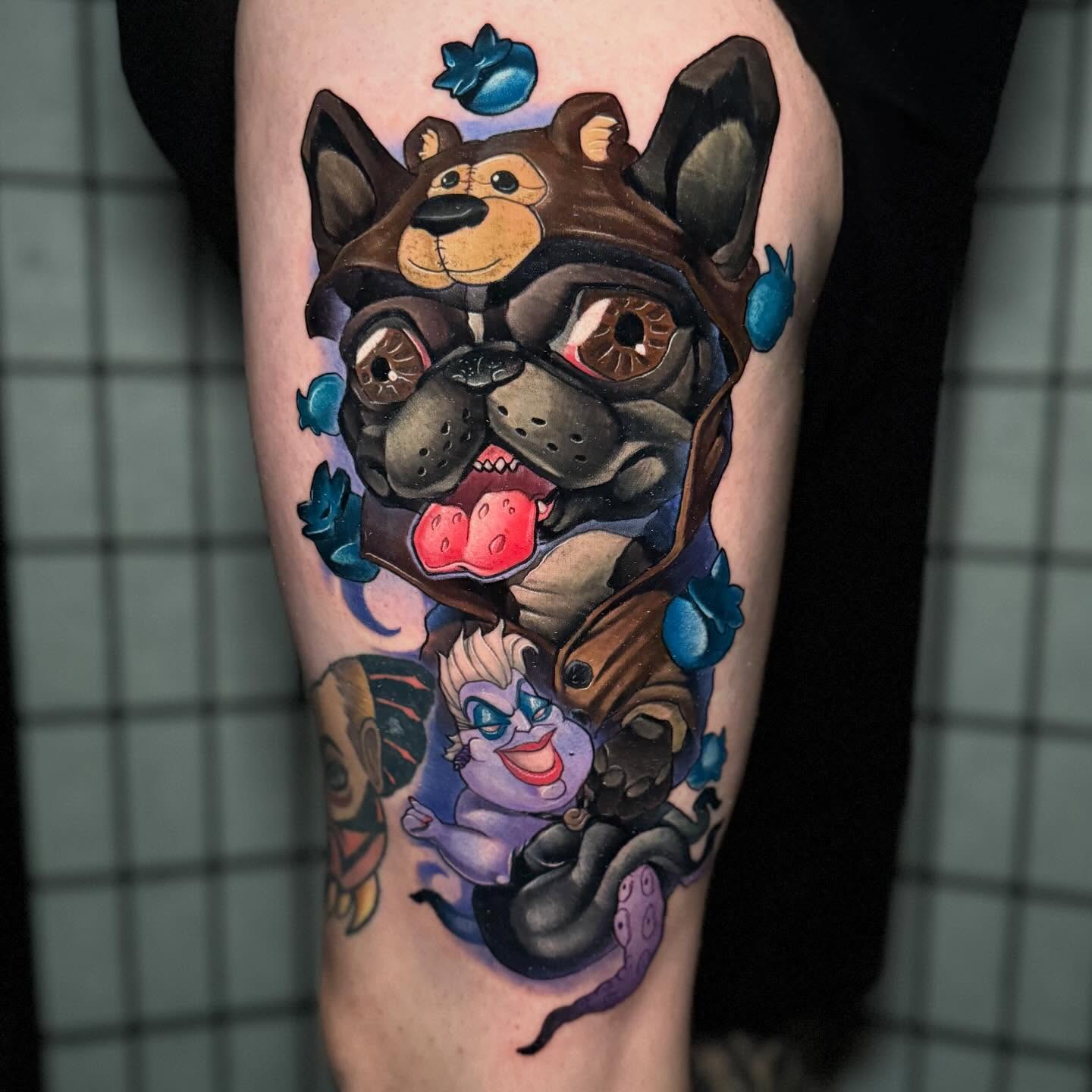 Tattoo by @bigtattykayne — american_traditional, dotwork
