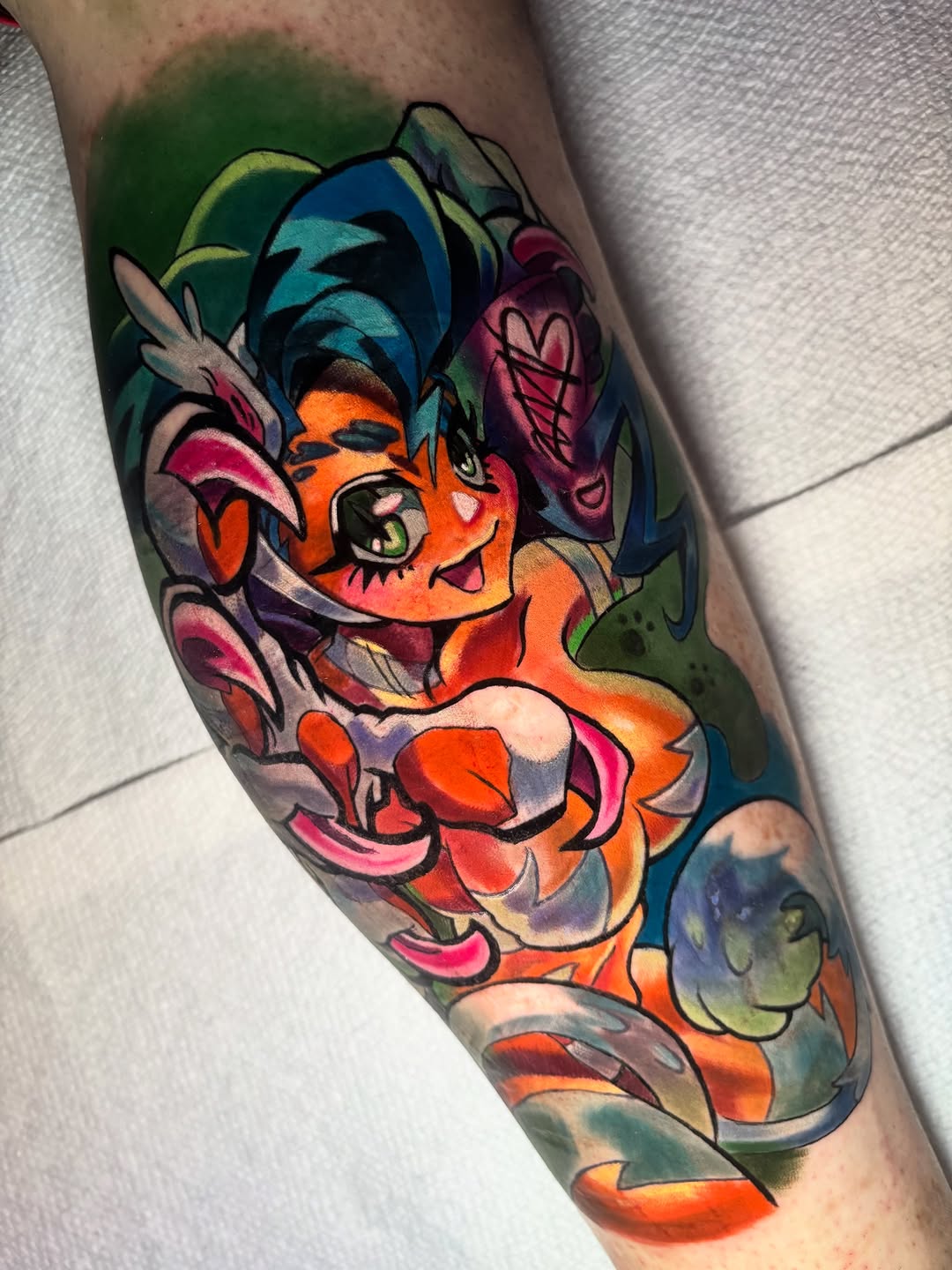 Tattoo by @ktd_tat2 — new_school, anime