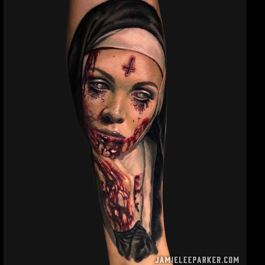 Tattoo by @jamieleeparker — realism, dark_realism